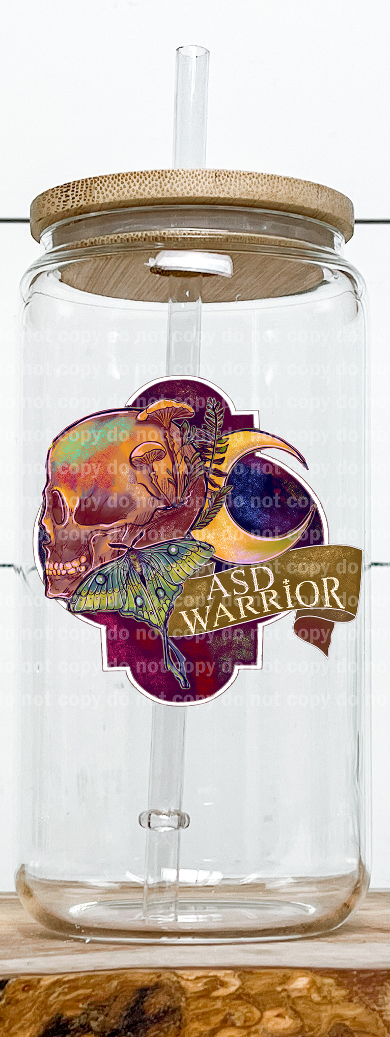 ASD Warrior Skull Moon Moth Emblem