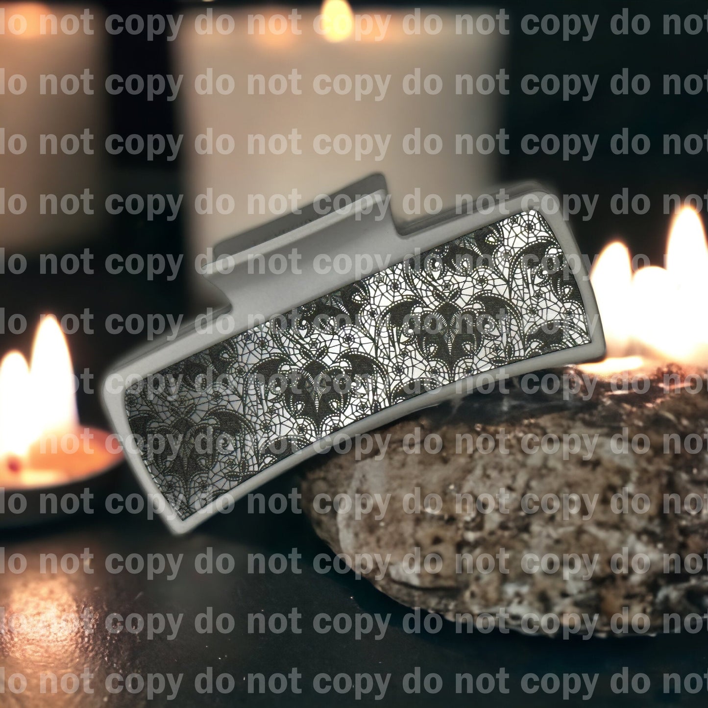 Design panels for 4.1" hair claw clips - acrylic, leatherette, subliboard