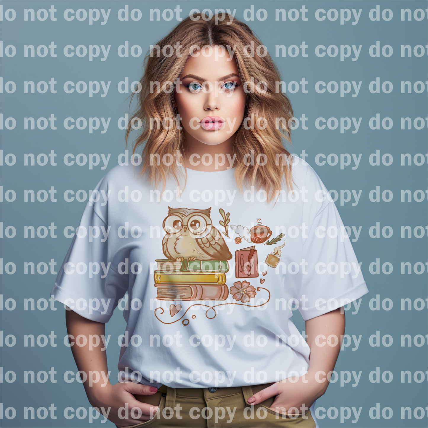 Owl On Books Collage