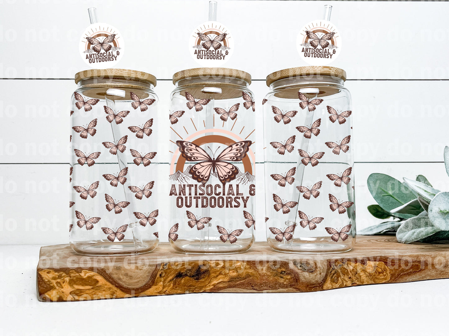 Antisocial And Outdoorsy 16oz Cup Wrap