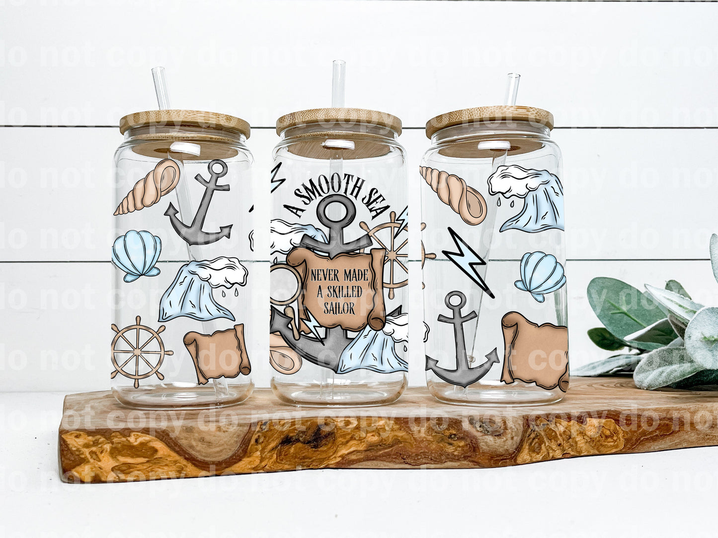 Un mar en calma nunca hizo un marinero experto Envoltura de taza de 16 oz