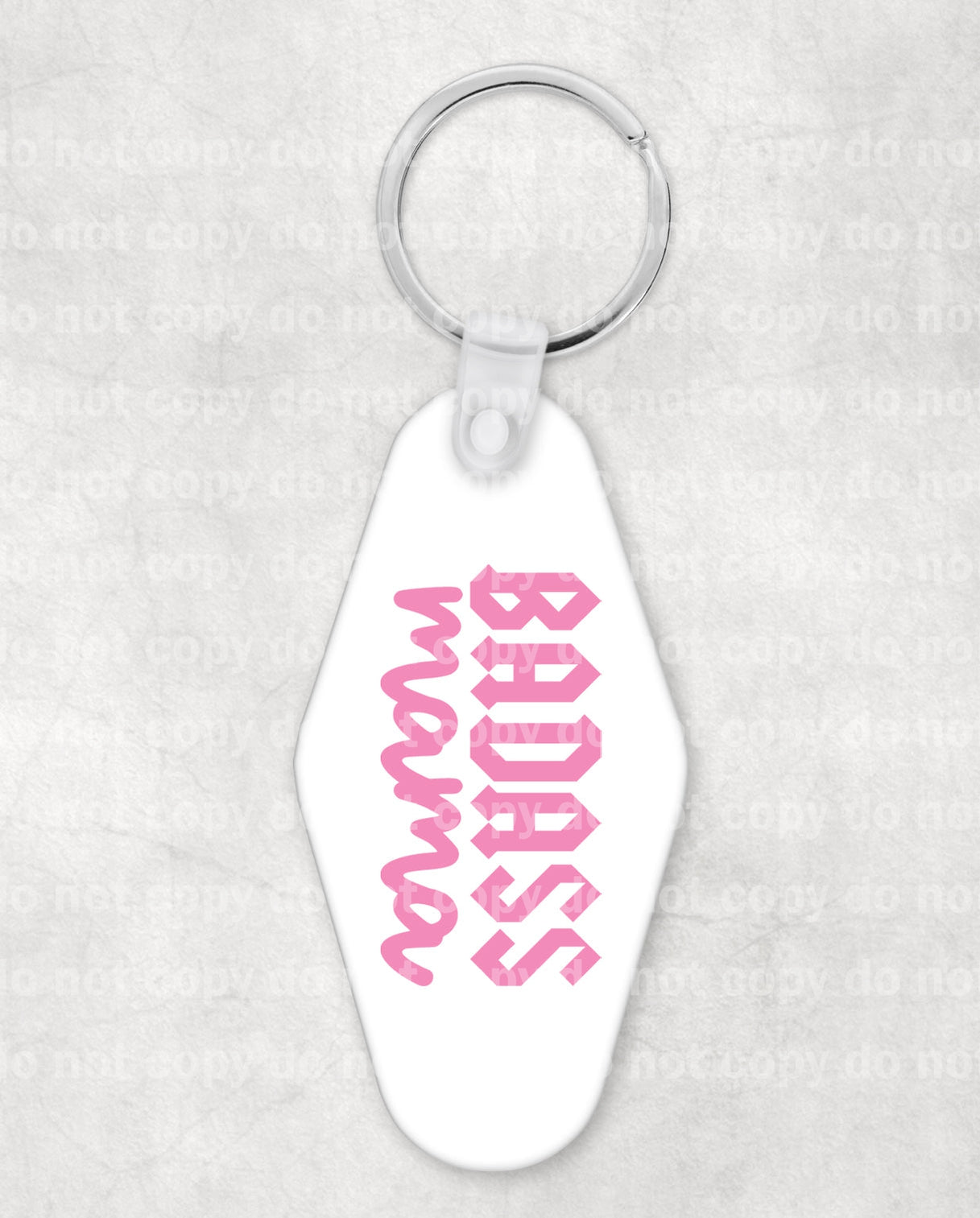 Badass Mama Llavero UV DTF Eco solvente o transferencia por sublimación 0.9 x 1.75