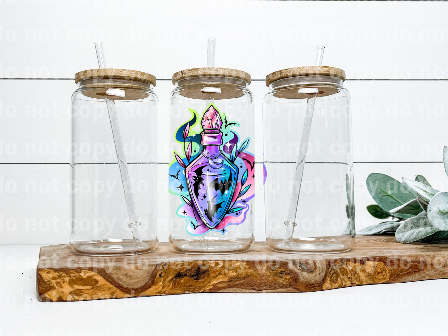 Bat Vial Potion Decal 3.5 x 4.5