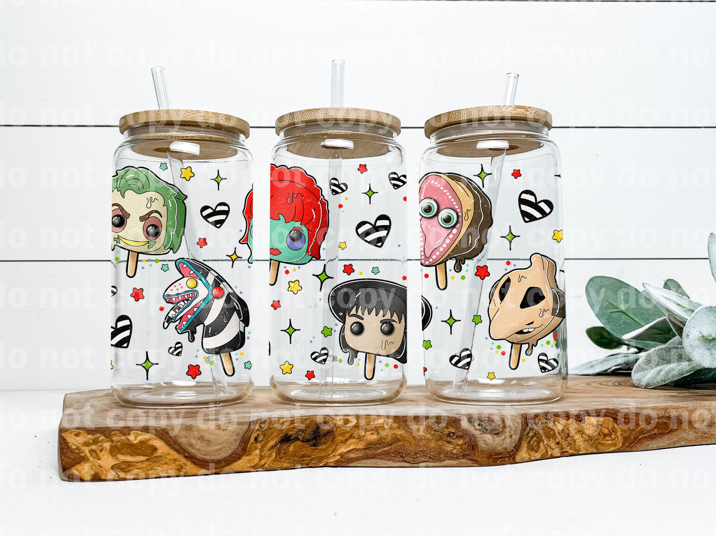 Beetle Ice Cream 16oz Cup Wrap