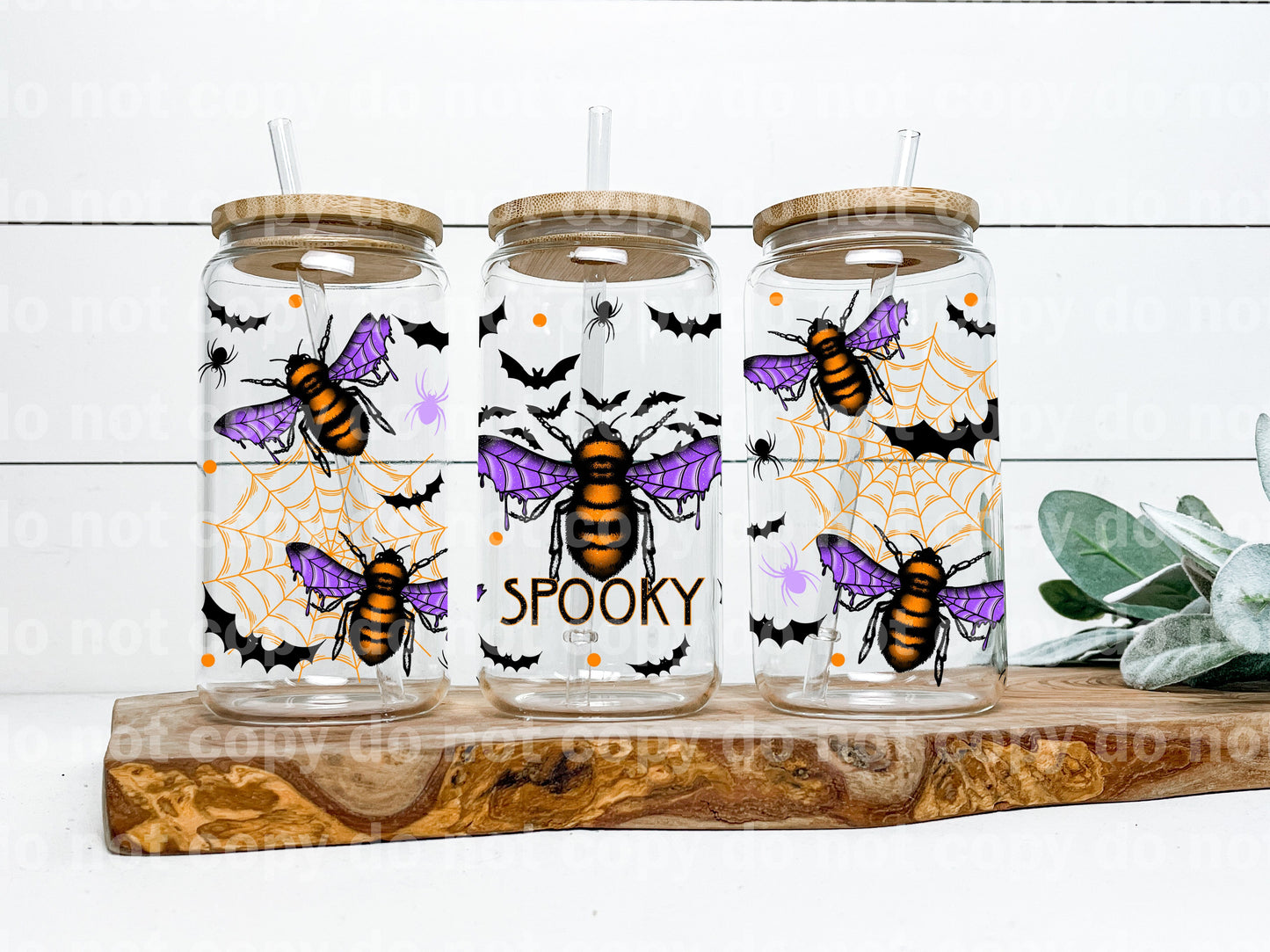 Bee Web Spooky 16oz Cup Wrap