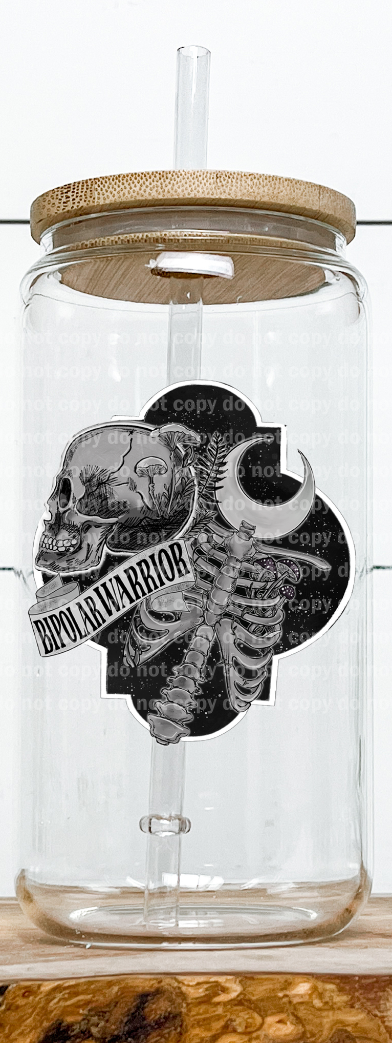 Bipolar Warrior Skull Moon Emblem