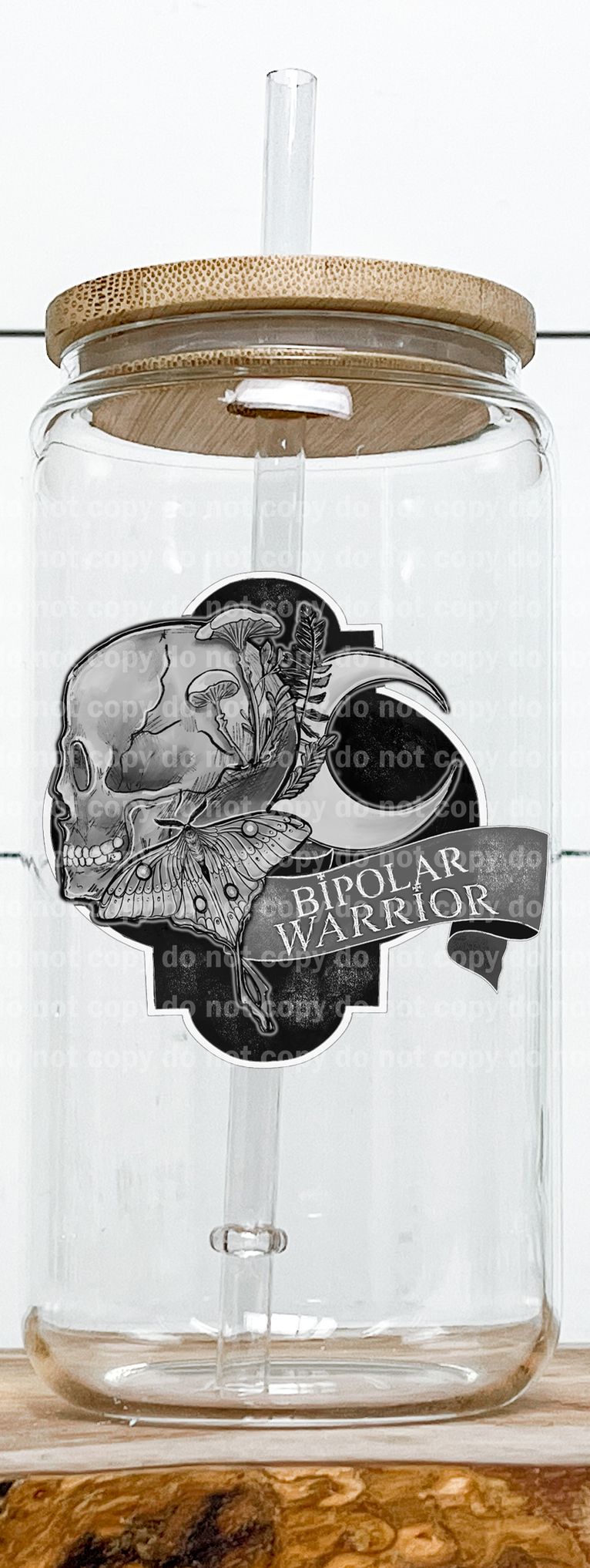 Bipolar Warrior Skull Moon Moth Emblem