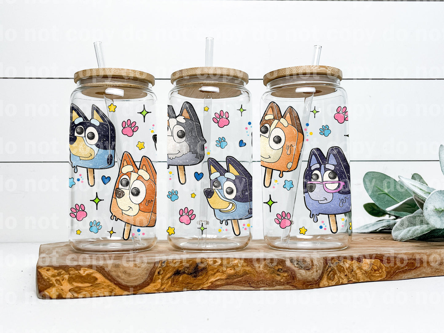 Blue Fam Ice Cream 16oz Cup Wrap