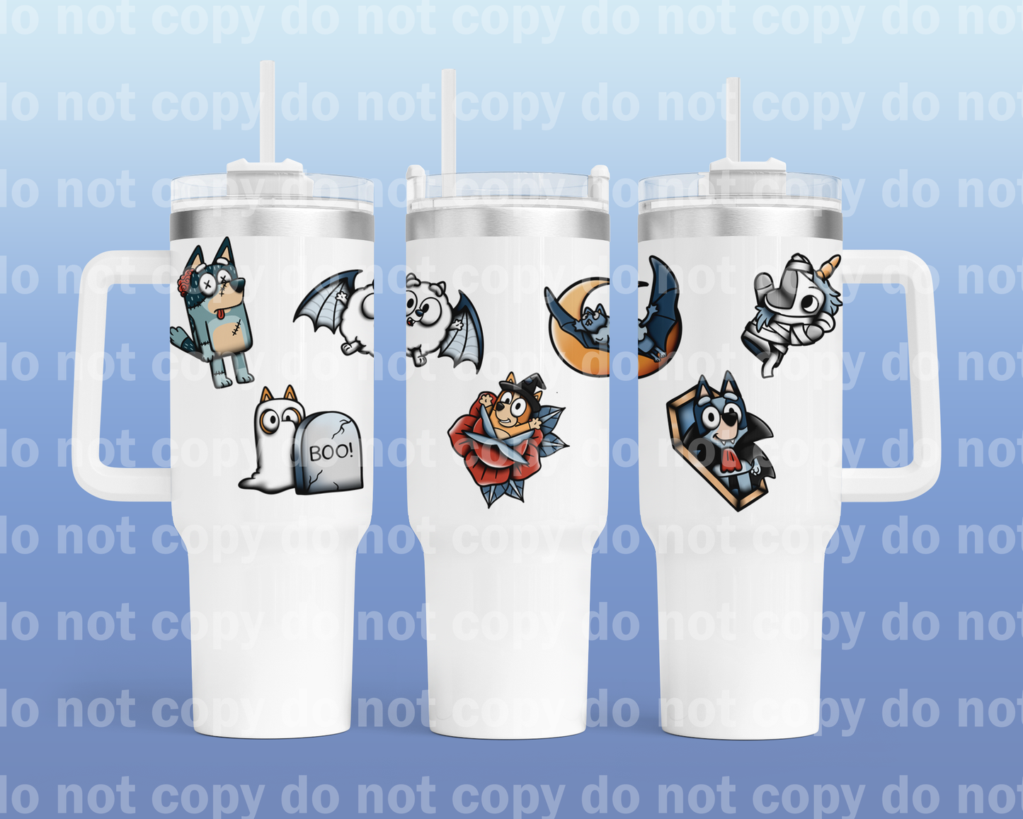Blueween Tatz 40oz Cup Wrap