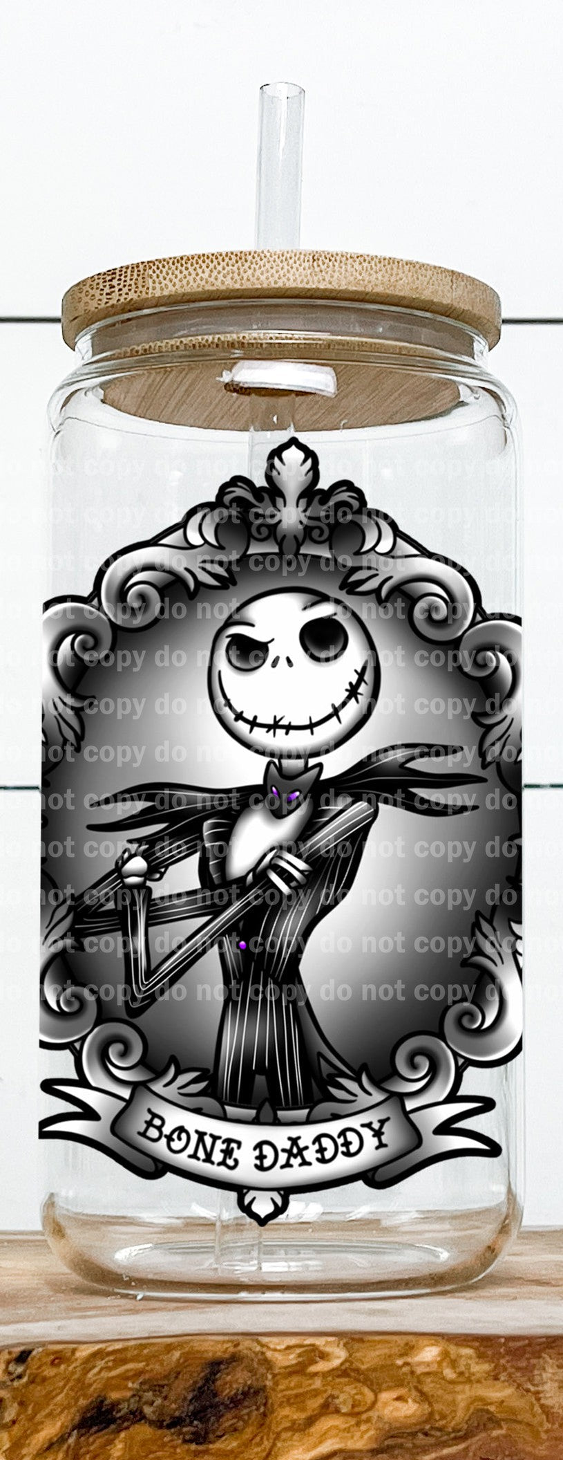 Bone Daddy Jack Red/Purple Decal 3.6 x 4.4