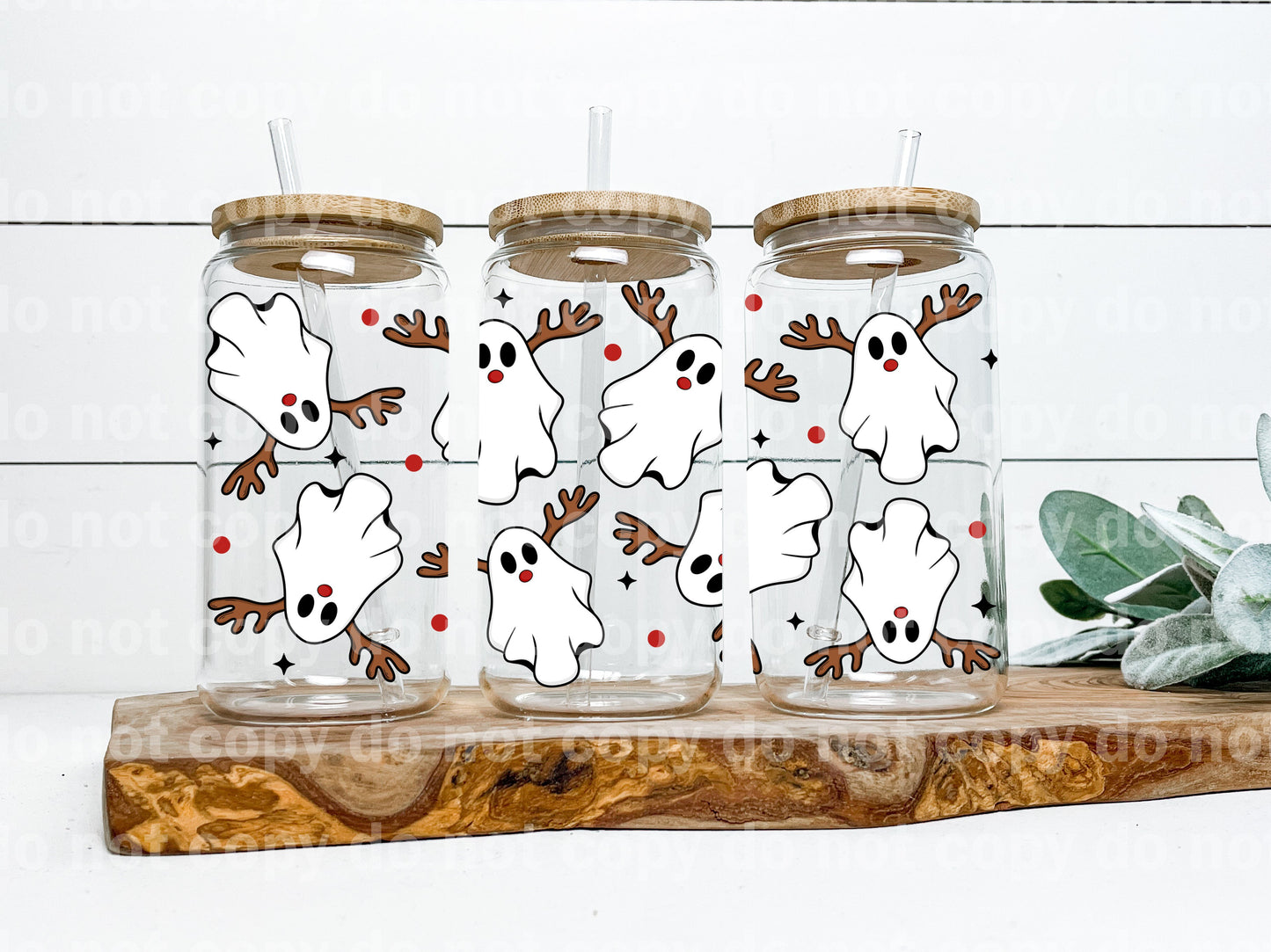Boodolph Ghost Deer 16oz Cup Wrap