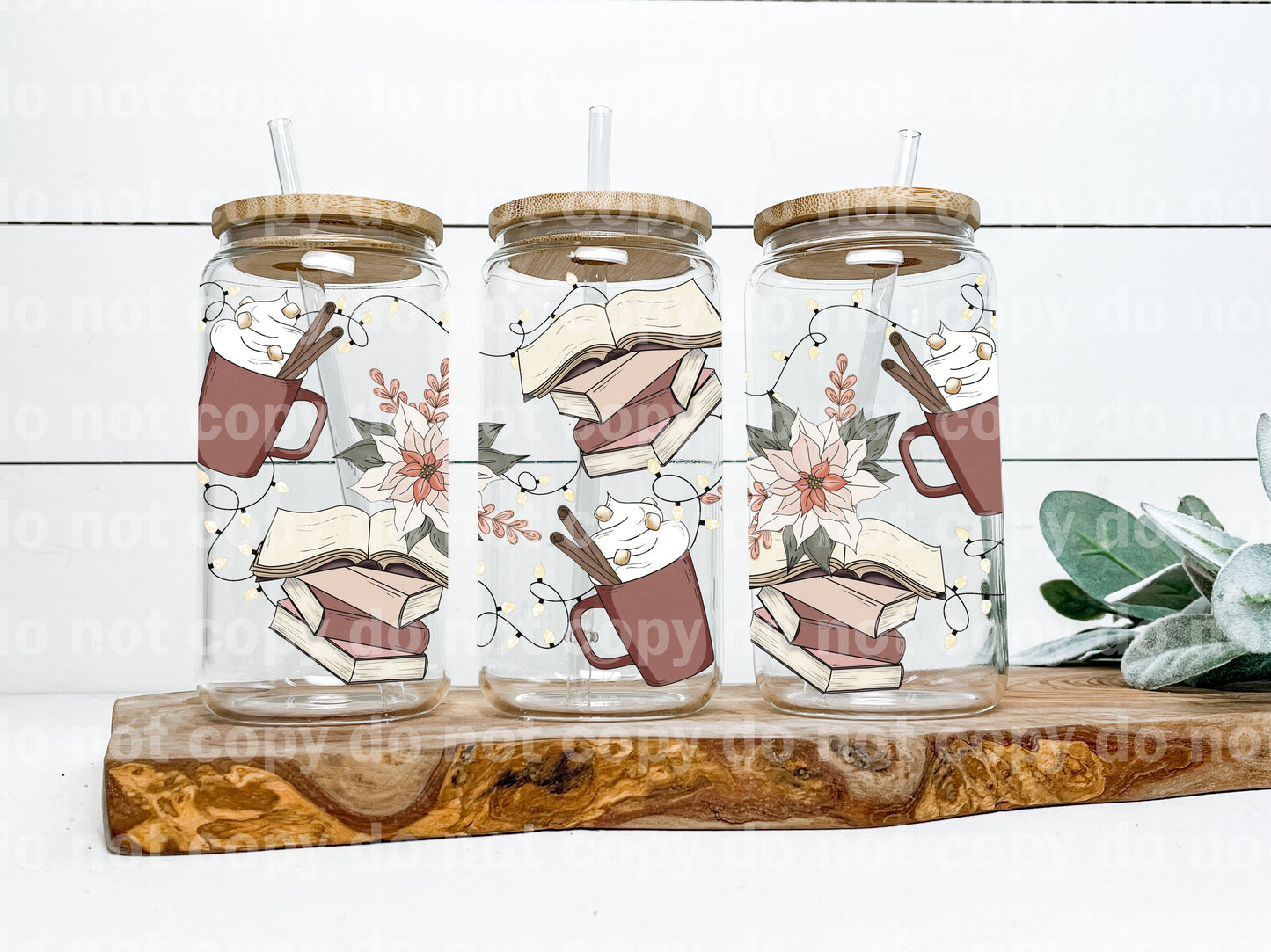 Envoltorio para taza de libros y café de 16 oz