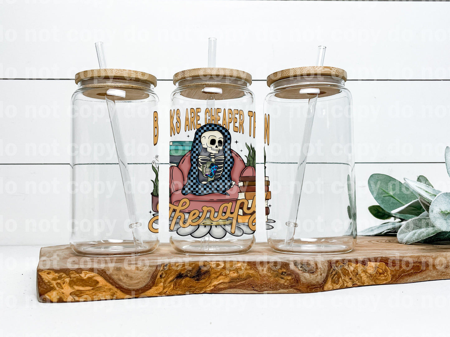 Books Are Cheaper Than Therapy Colored