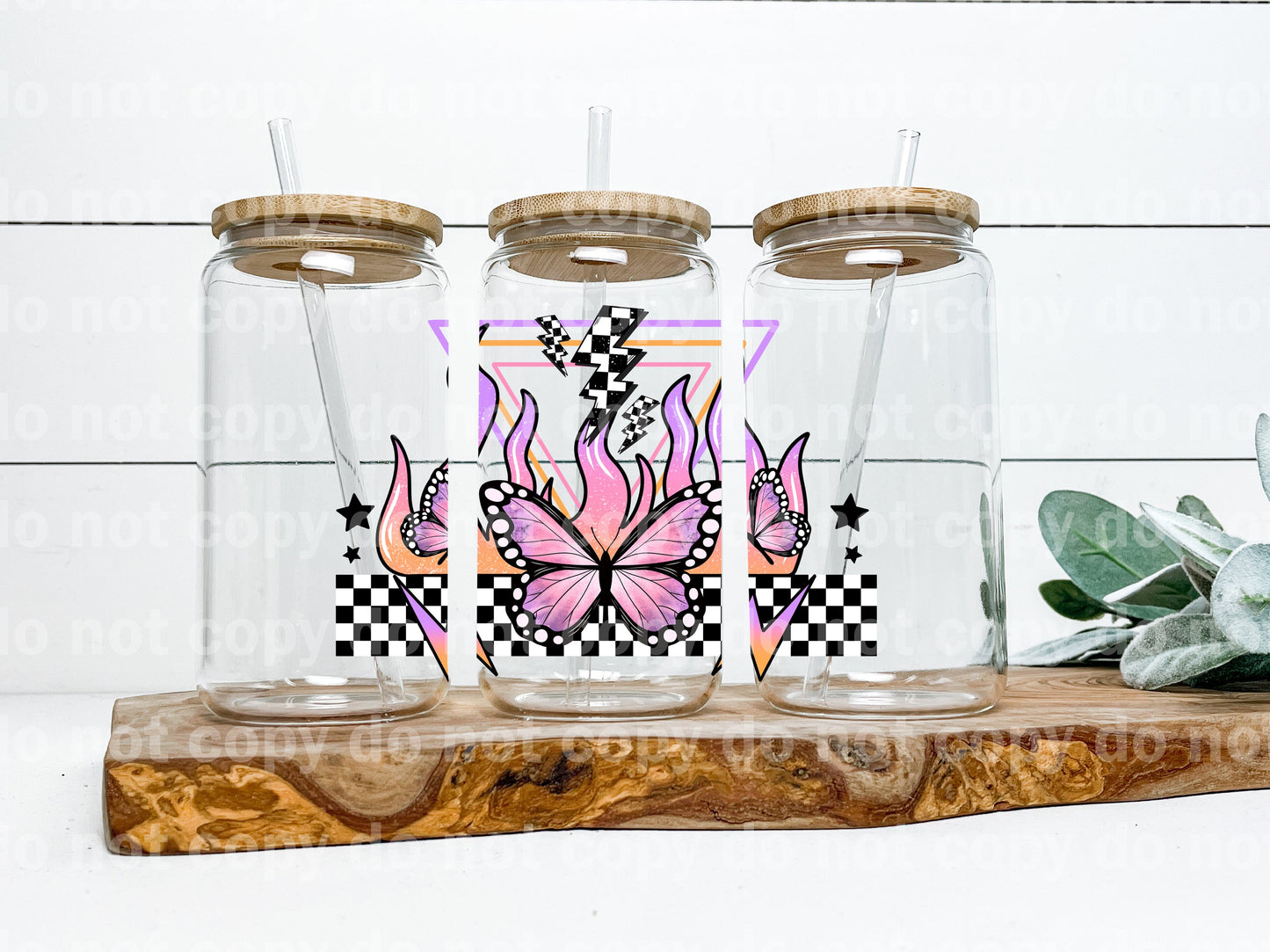 Butterfly Flame Plaid