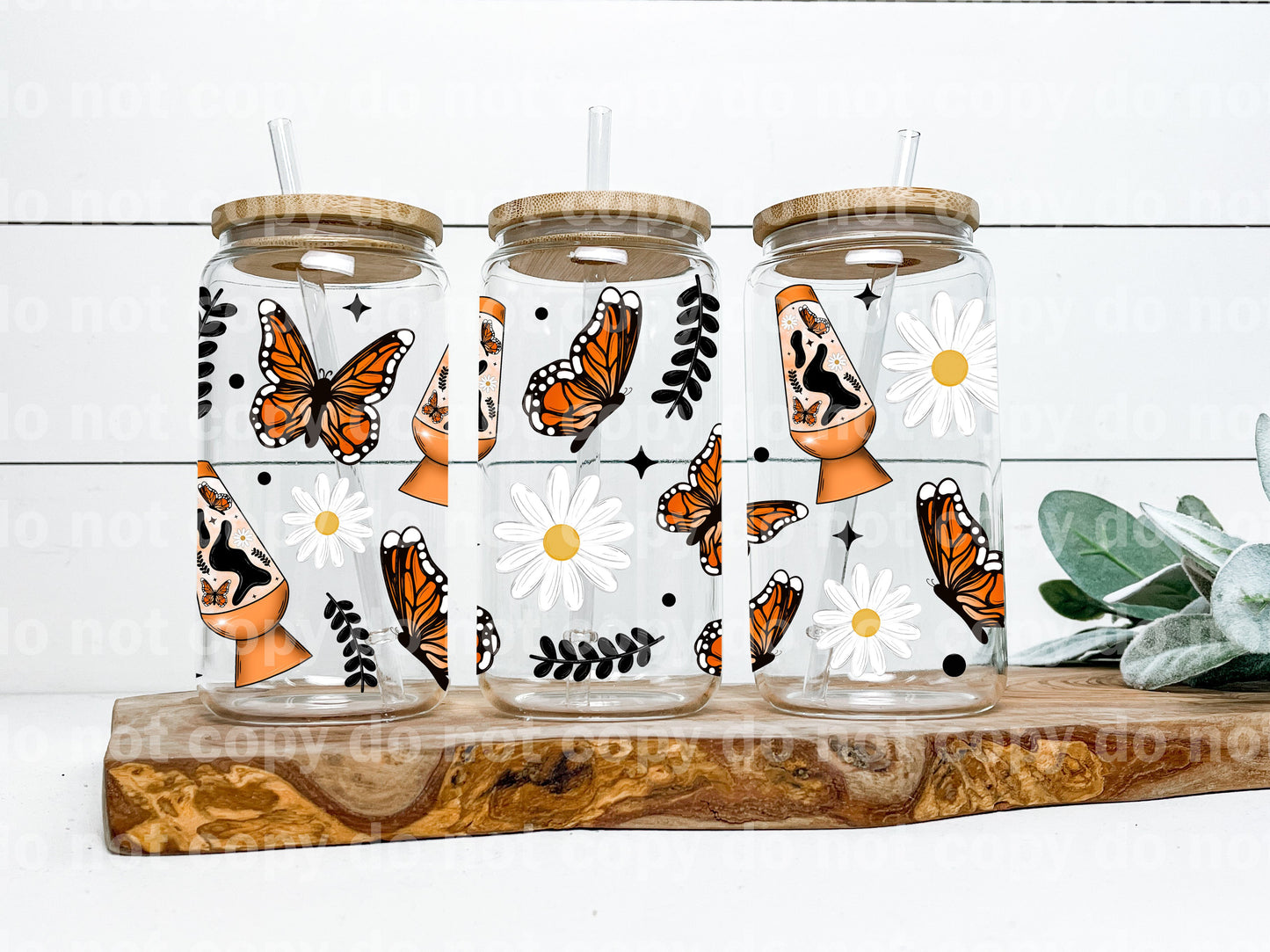 Butterfly Lava Lamp 16oz Cup Wrap