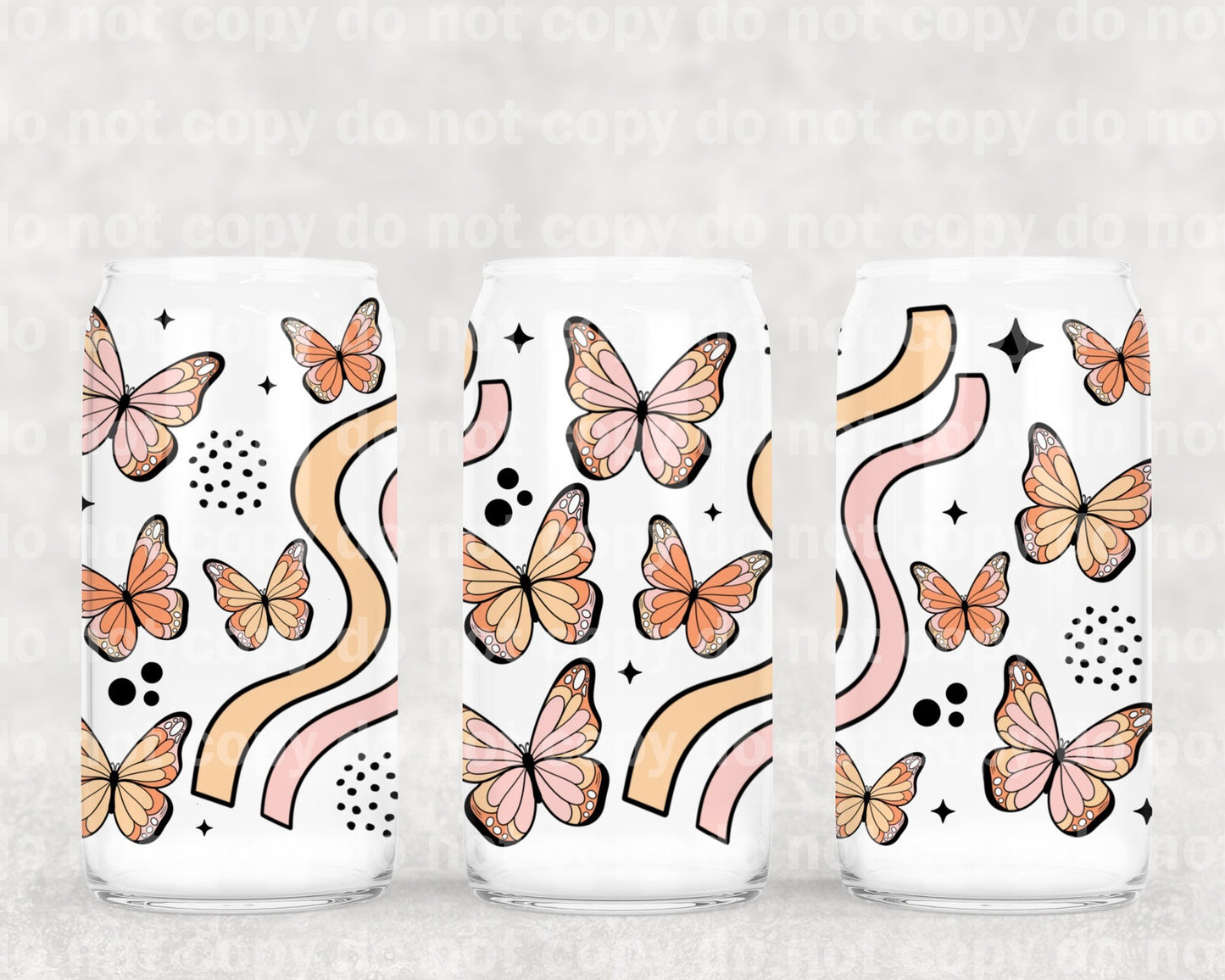 Envoltura de taza Butterfly Wave de 16 oz