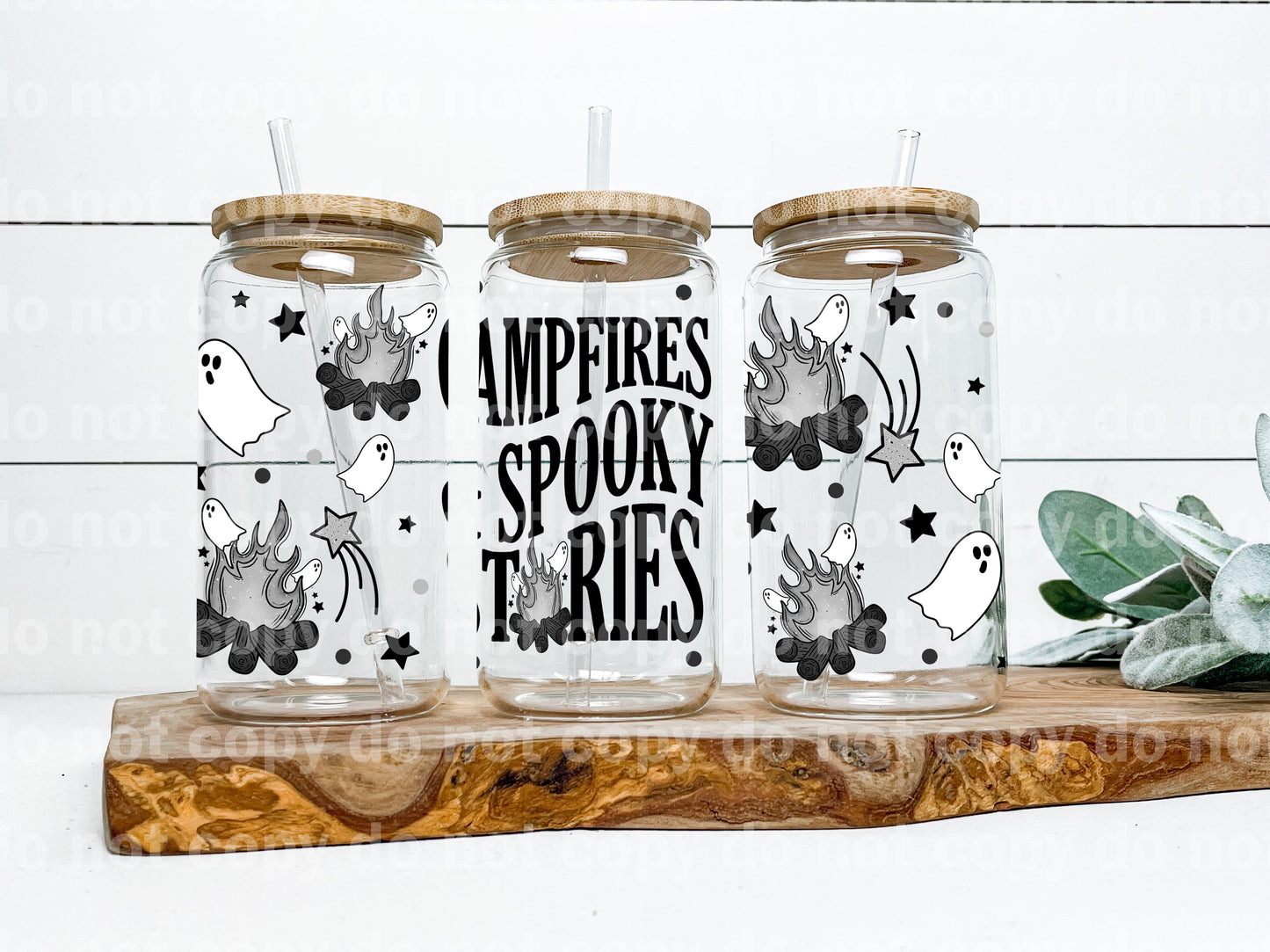 Campfires And Spooky Stories 16oz Cup Wrap