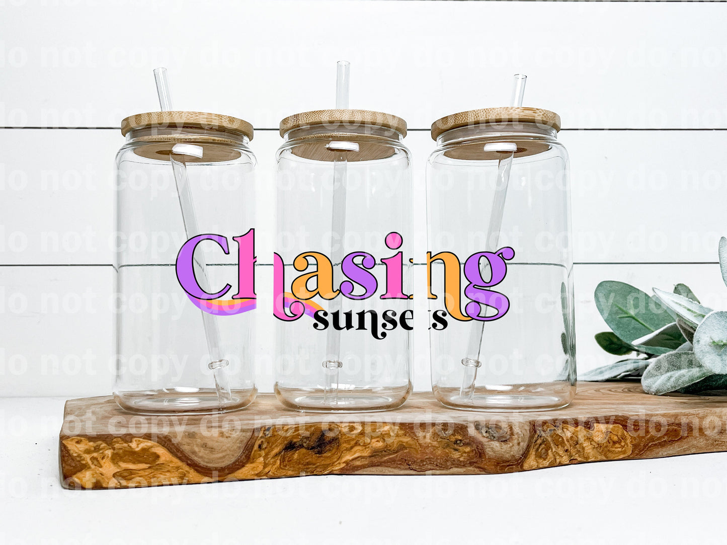 Chasing Sunsets Decal 4.5 x 1.4