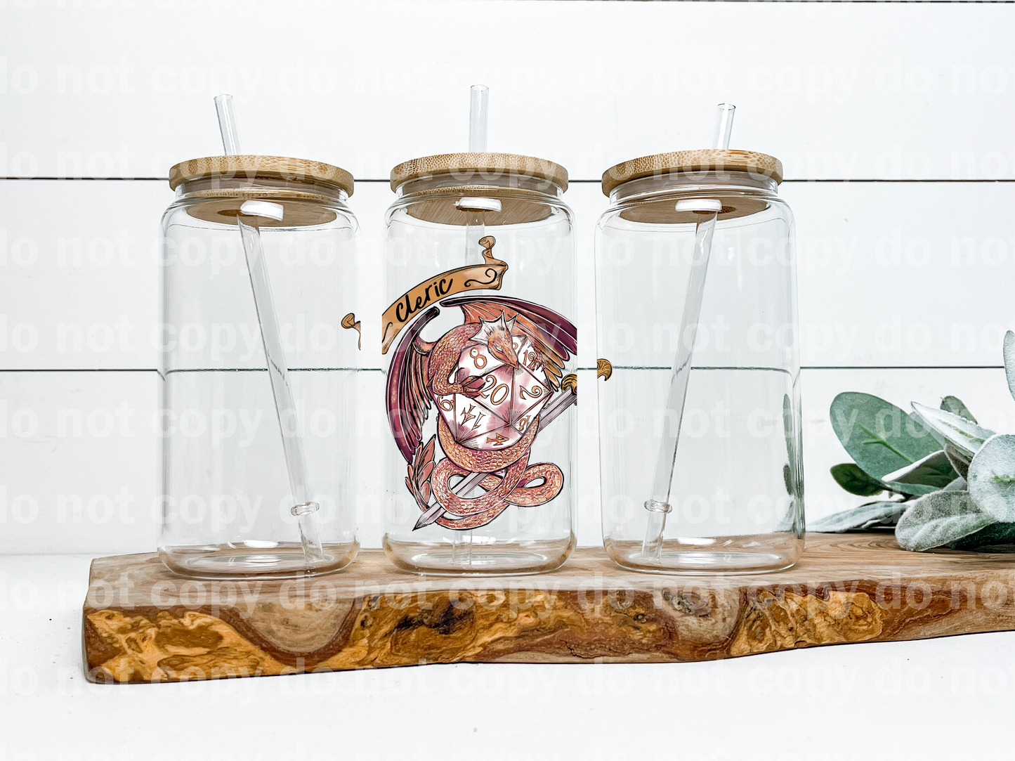 Cleric Brown Dragon Banner