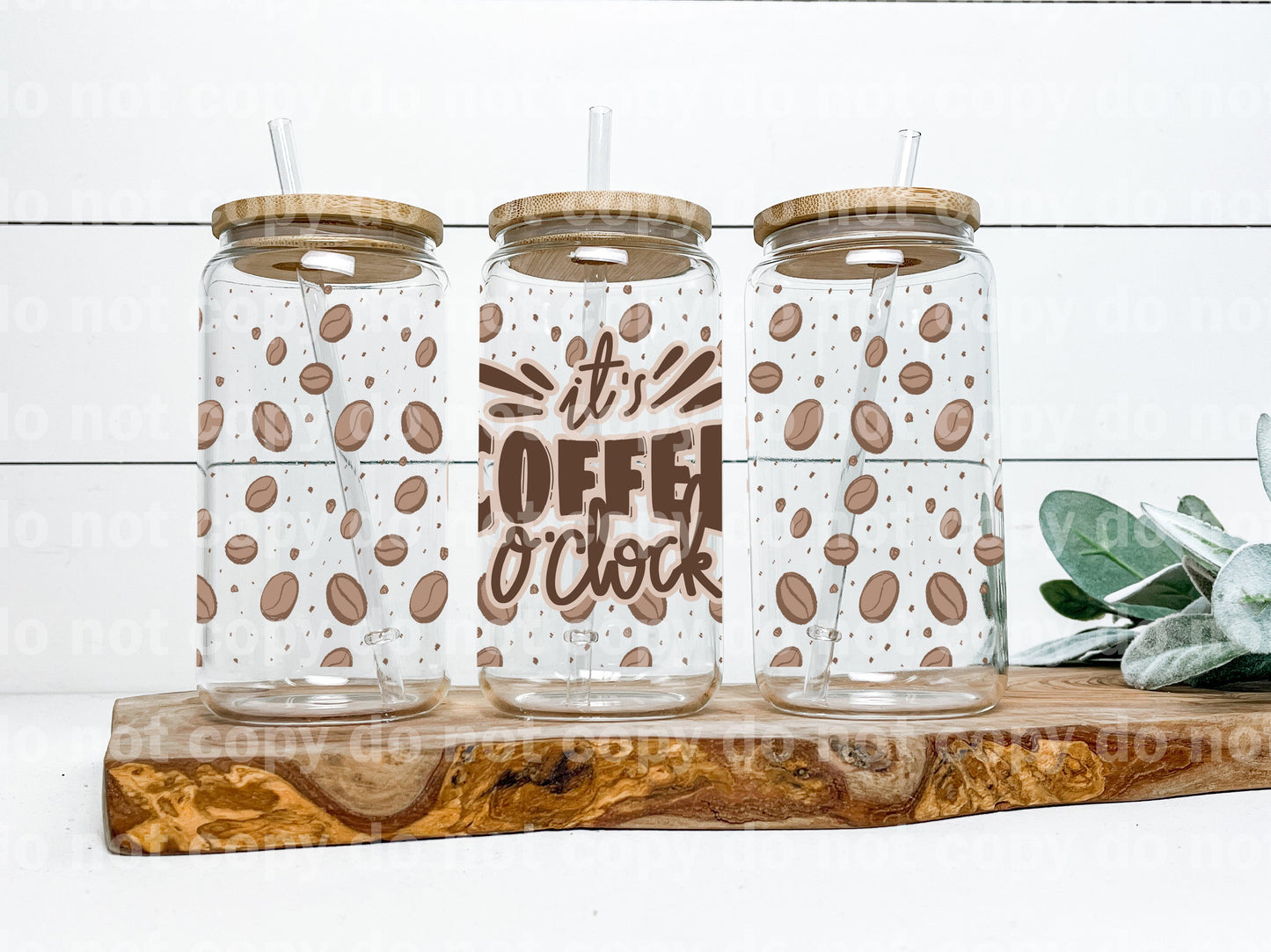 Es Coffee O Clock Envoltorio para taza de 16 oz