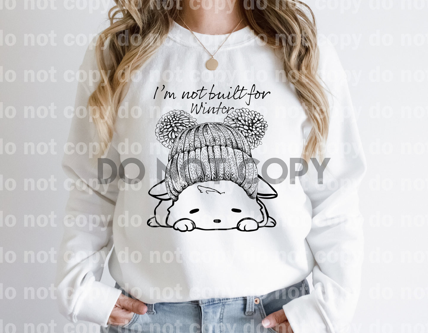No estoy hecho para el invierno frío cachorro sueño impresión o impresión de sublimación