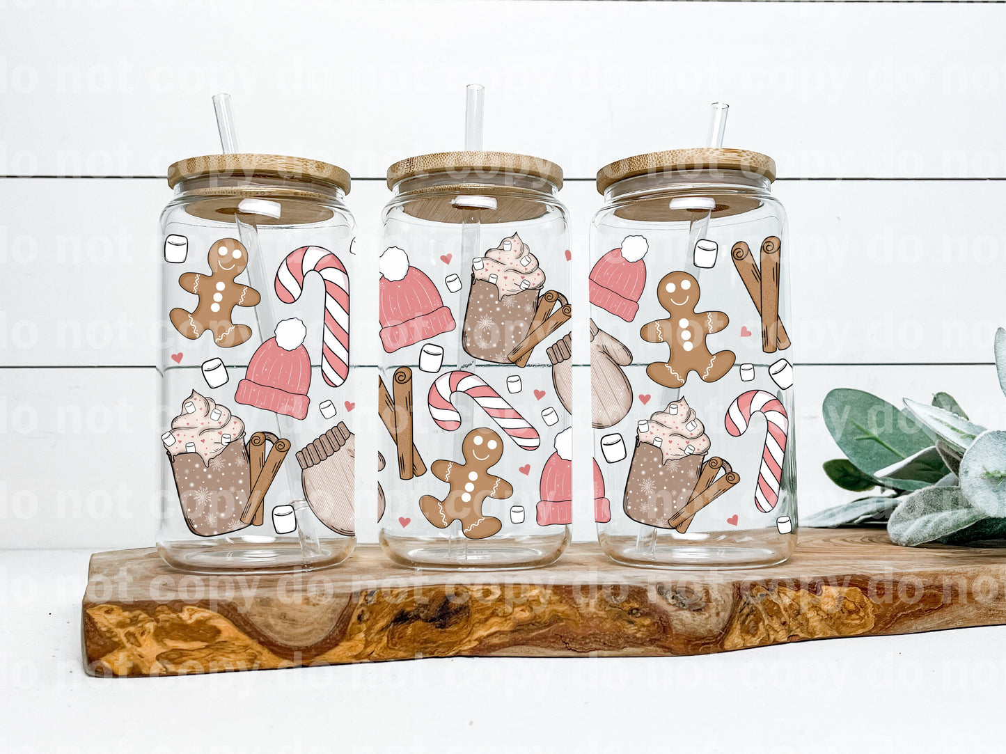 Cozy Gingerbread 16oz Cup Wrap