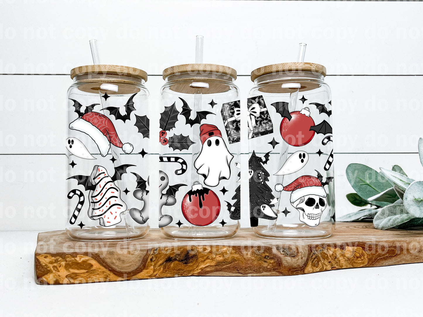 Creepy Christmas 16oz Cup Wrap