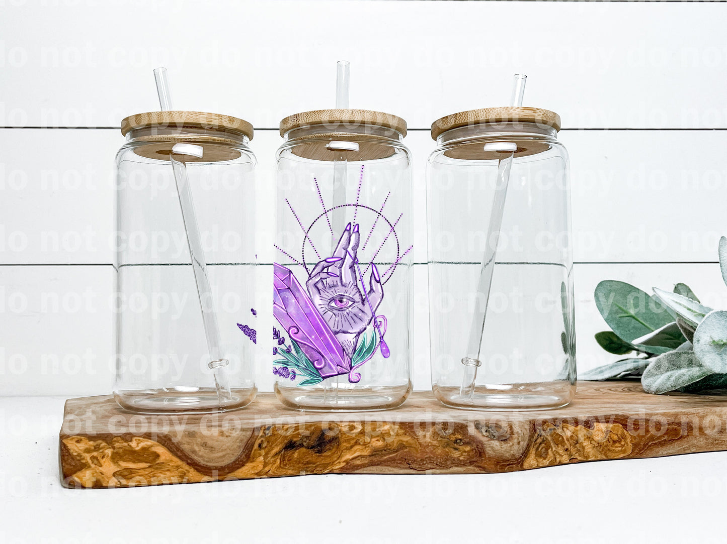 Crystal And Witch Hand Decal 3.6 x 4.5