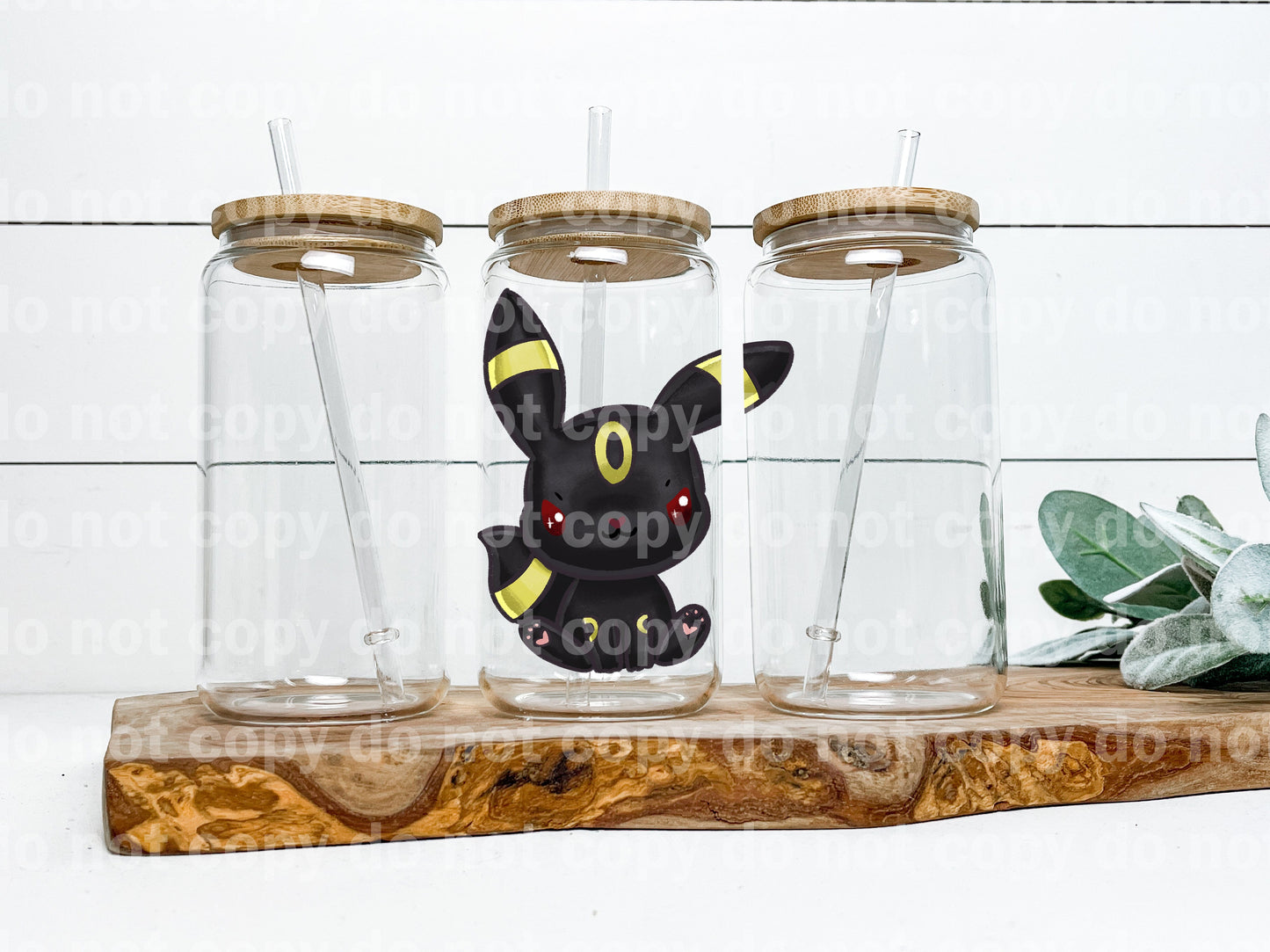 Cute Moonlight Dark Pocket Monster Decal 3.5 x 4.3