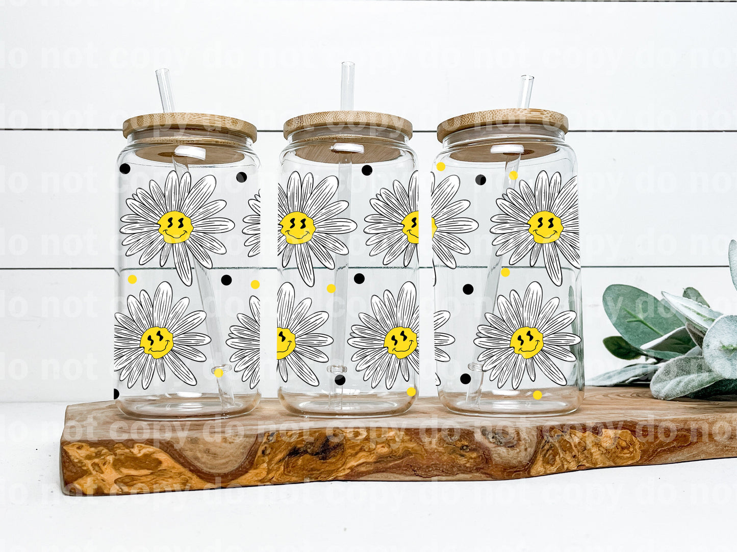 Daisy Smiley 16oz Cup Wrap