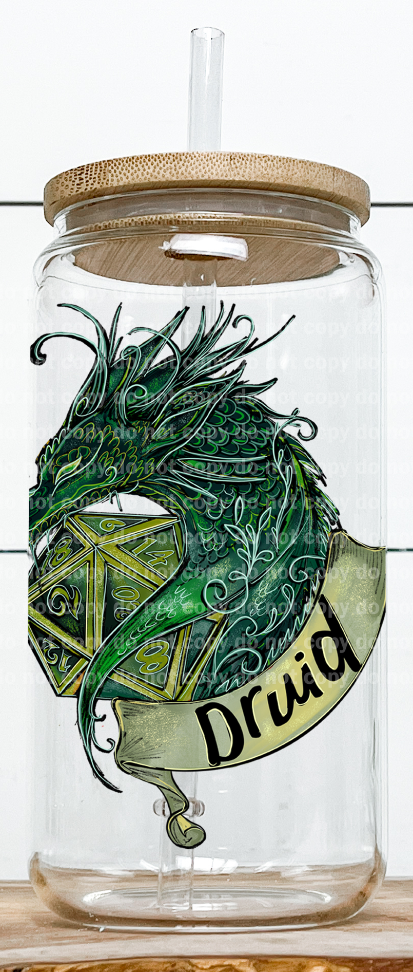Druid Blue Dragon Banner