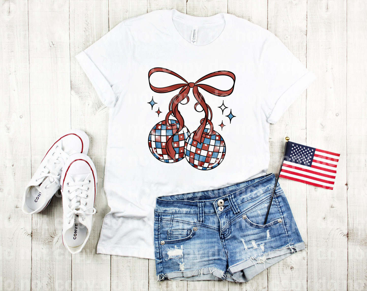 America Cherries Red Blue White