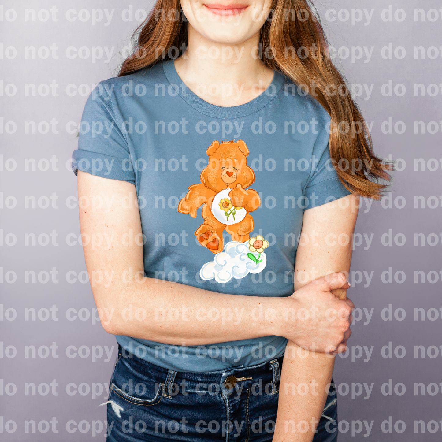 Orange Bear On Cloud