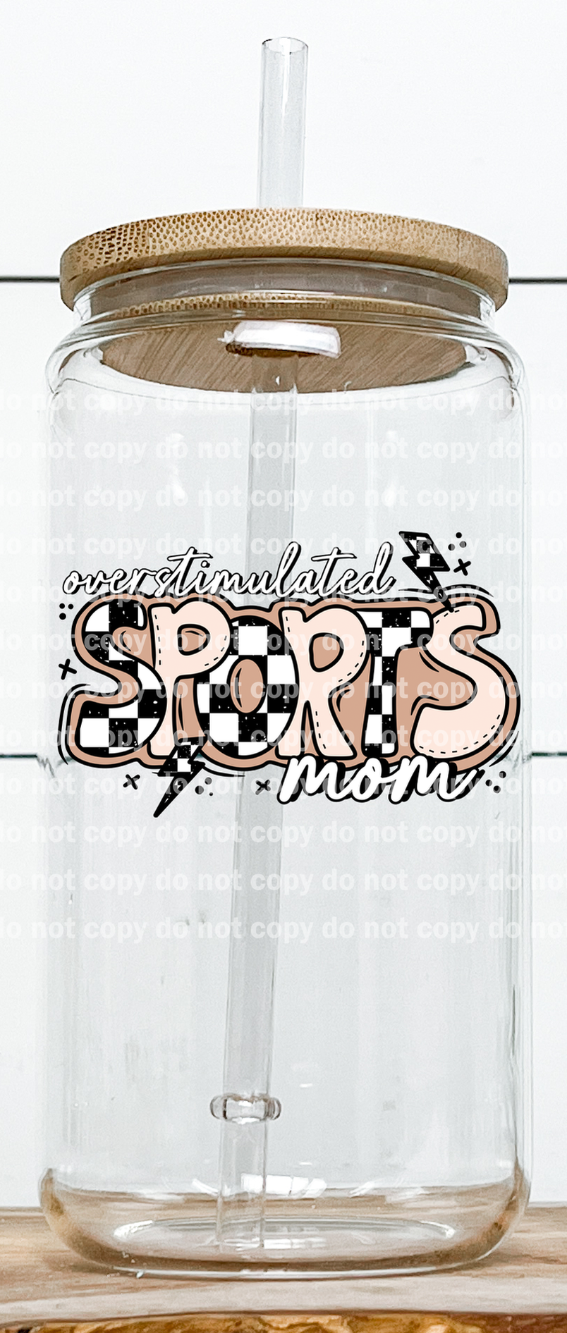 Overstimulated Sports Mom Checkered