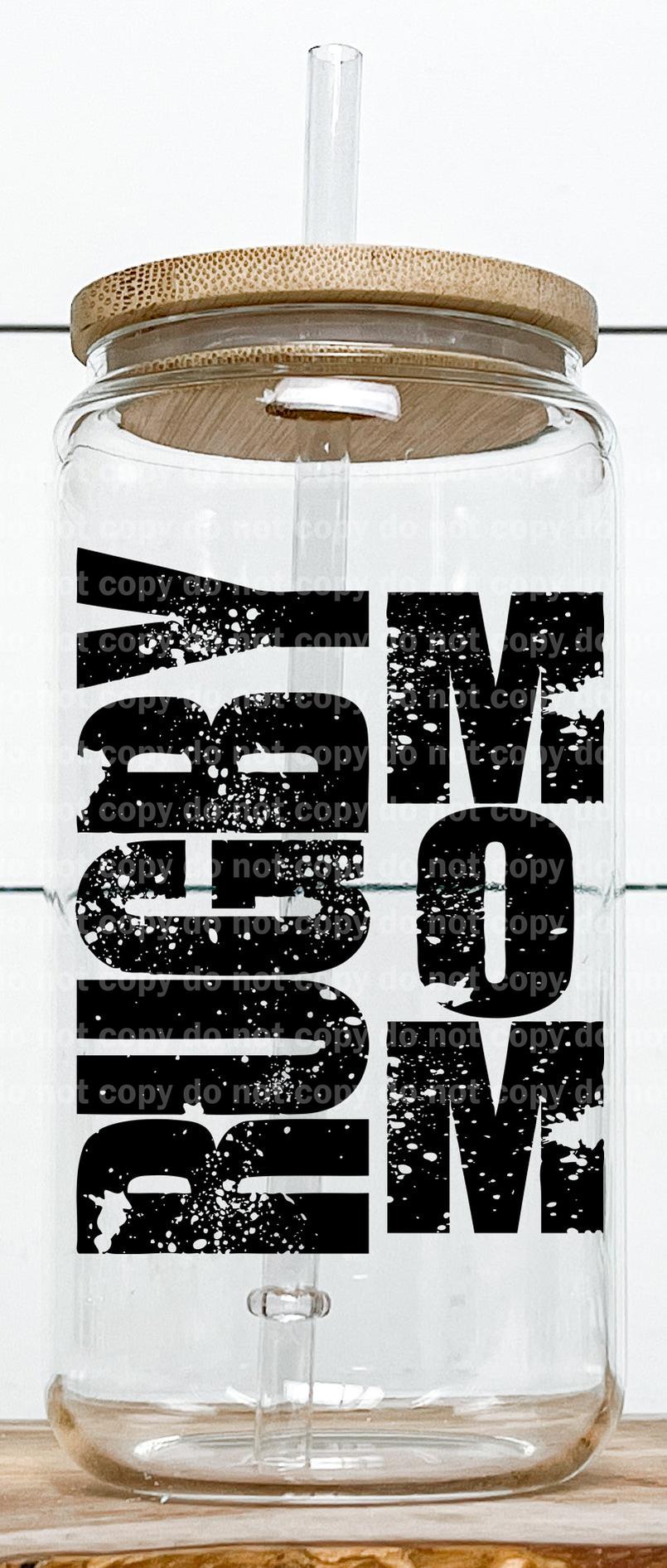 Rugby Mom Distressed Black
