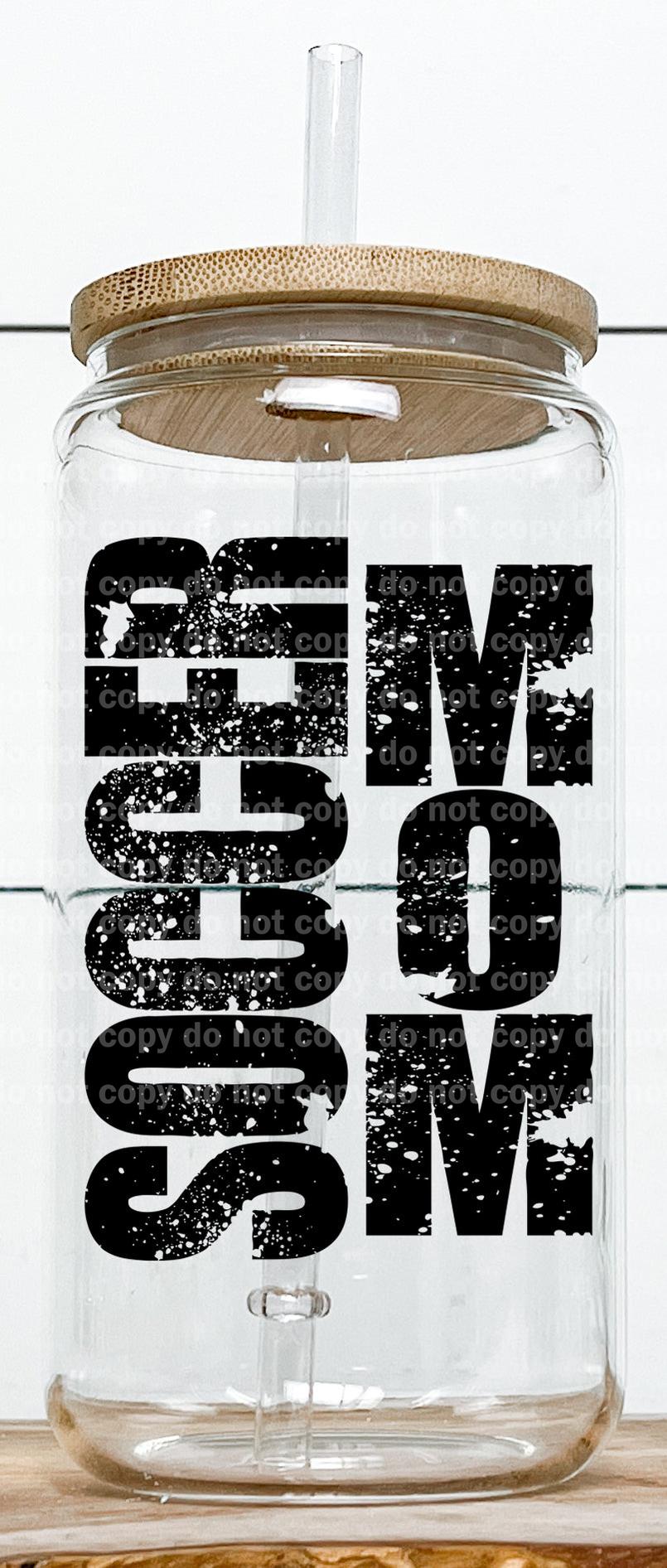 Soccer Mom Distressed Black