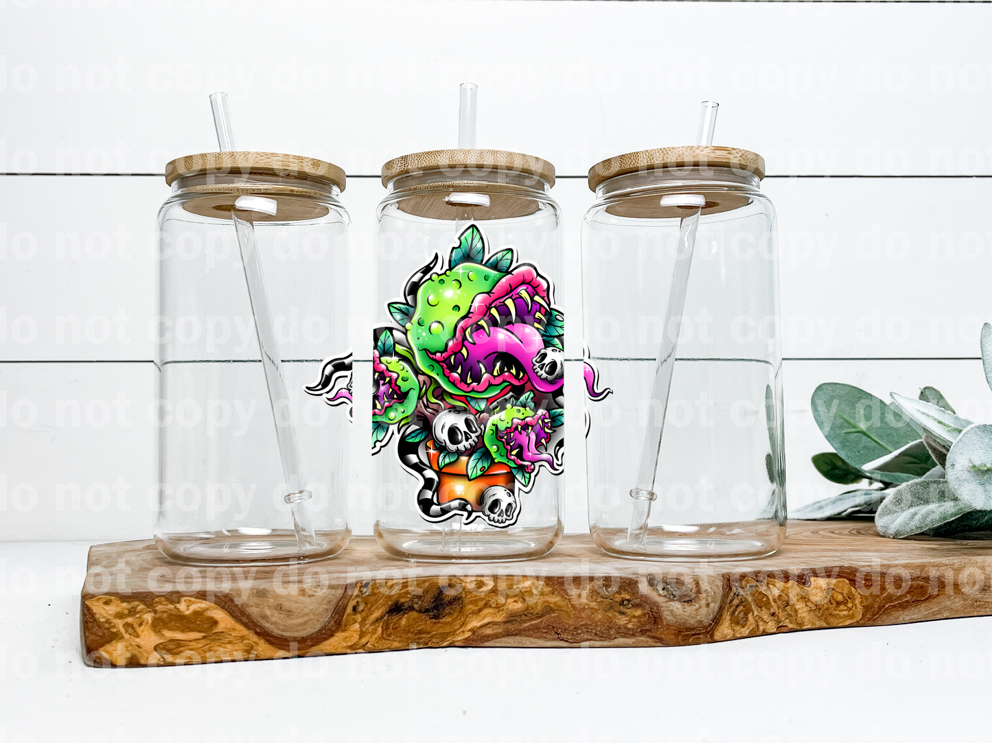 Venom Skull Plant With Outline