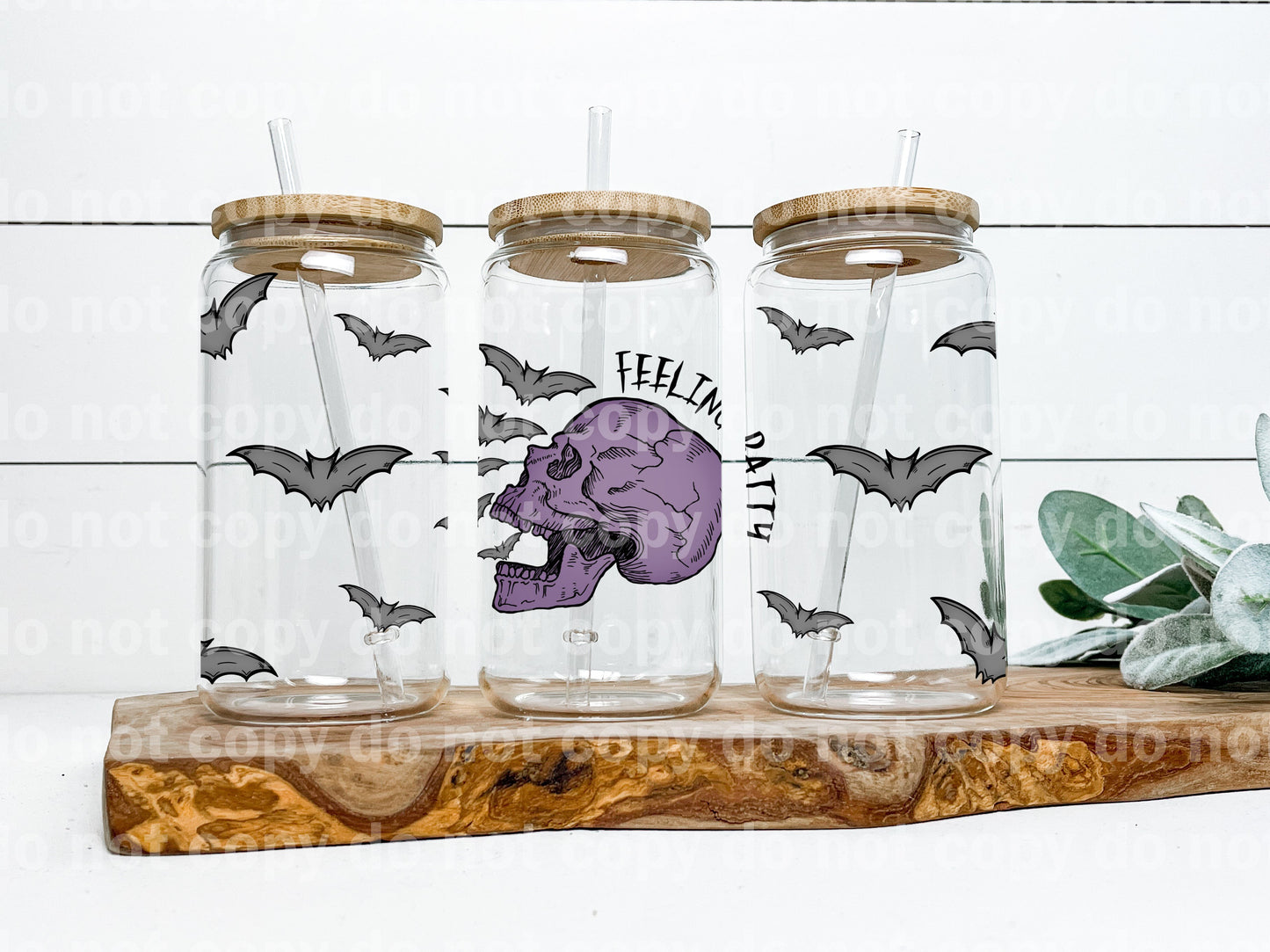 Feeling Batty Skellie 16oz Cup Wrap