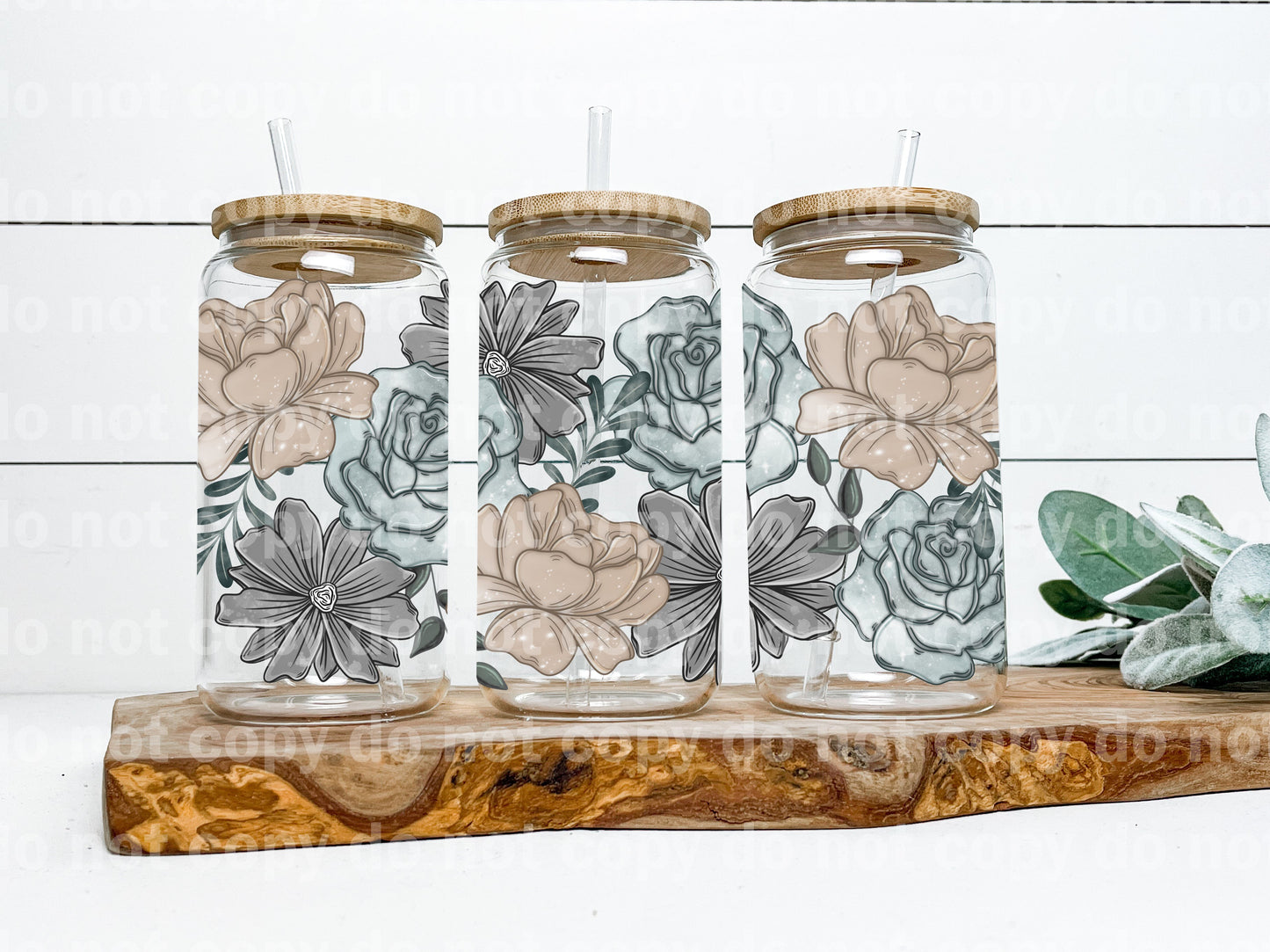 Floral Cluster 16oz Cup Wrap