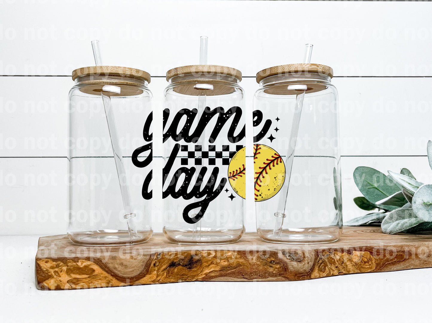 Game Day Softball Black/White