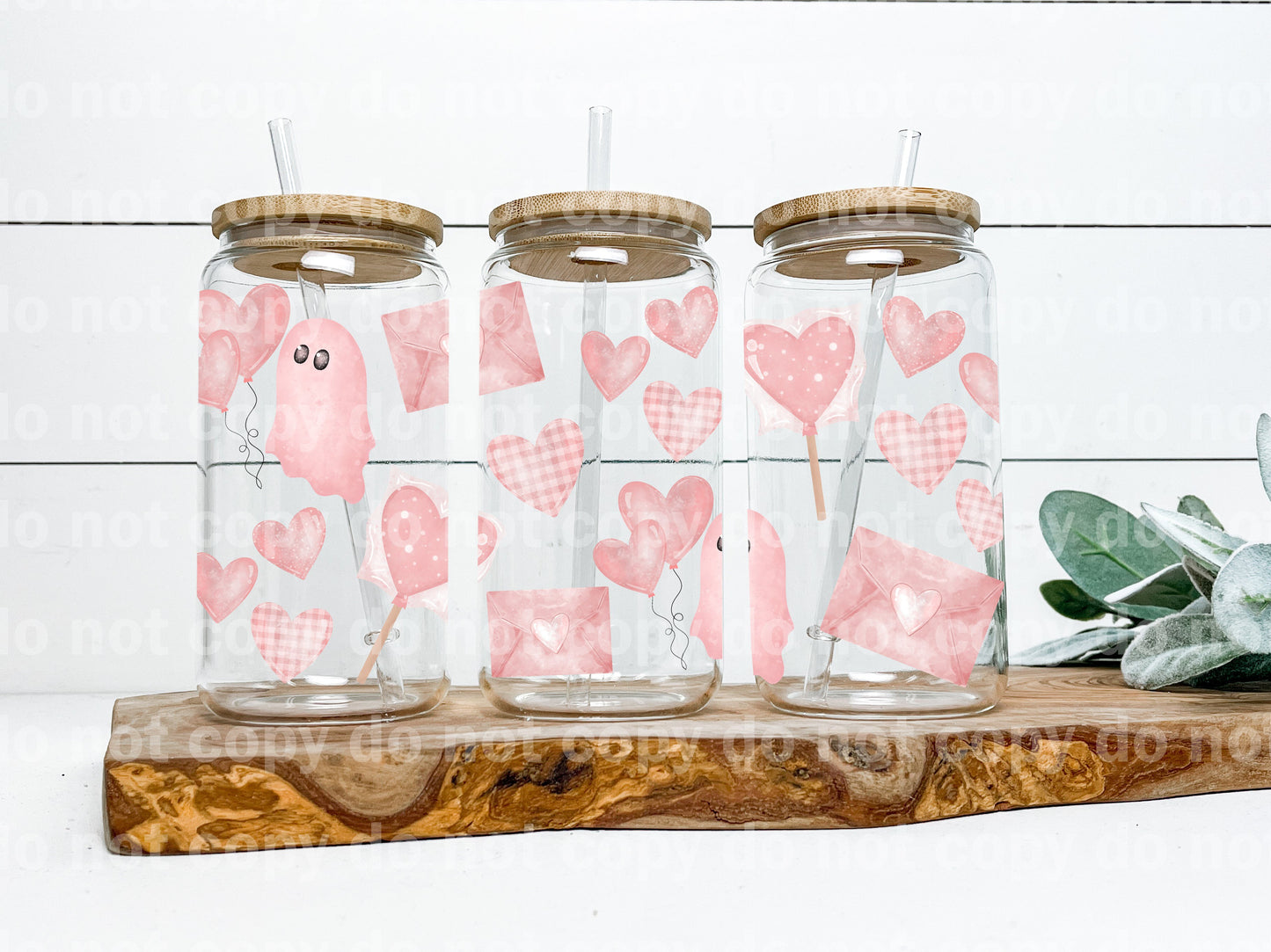 Ghosty Heart 16oz Cup Wrap