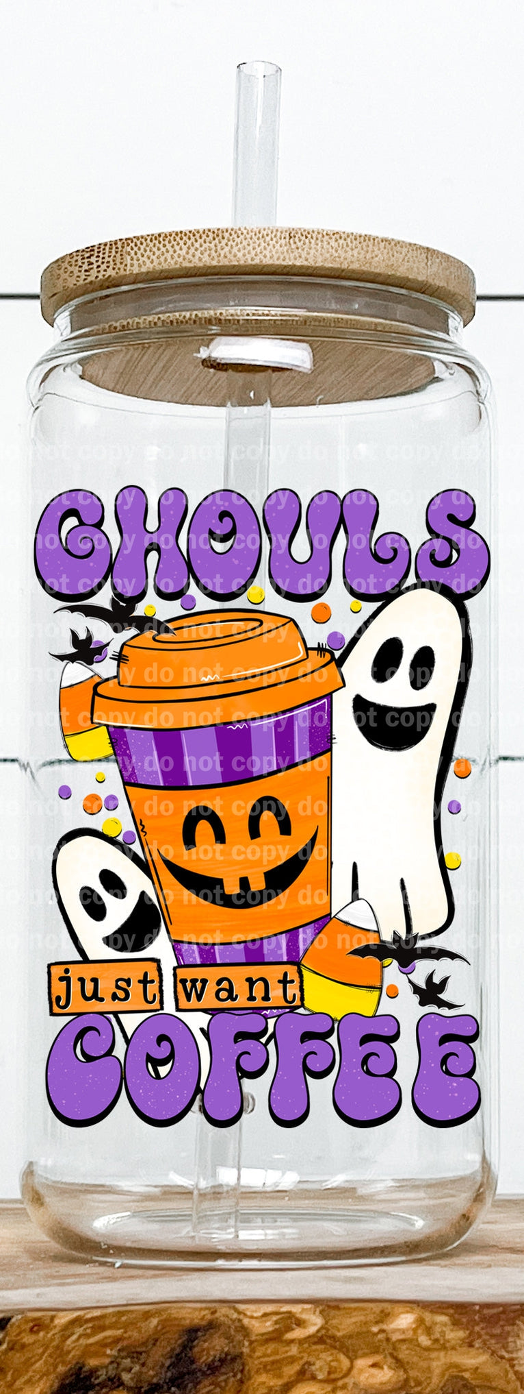 Ghouls Just Want Coffee Decal 3.2 x 4.5