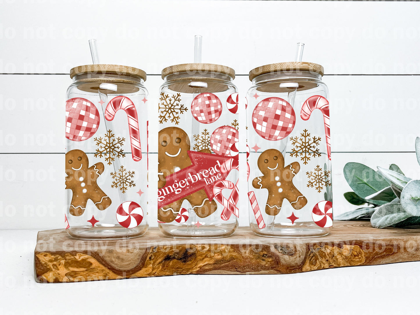 Gingerbread Lane 16oz Cup Wrap