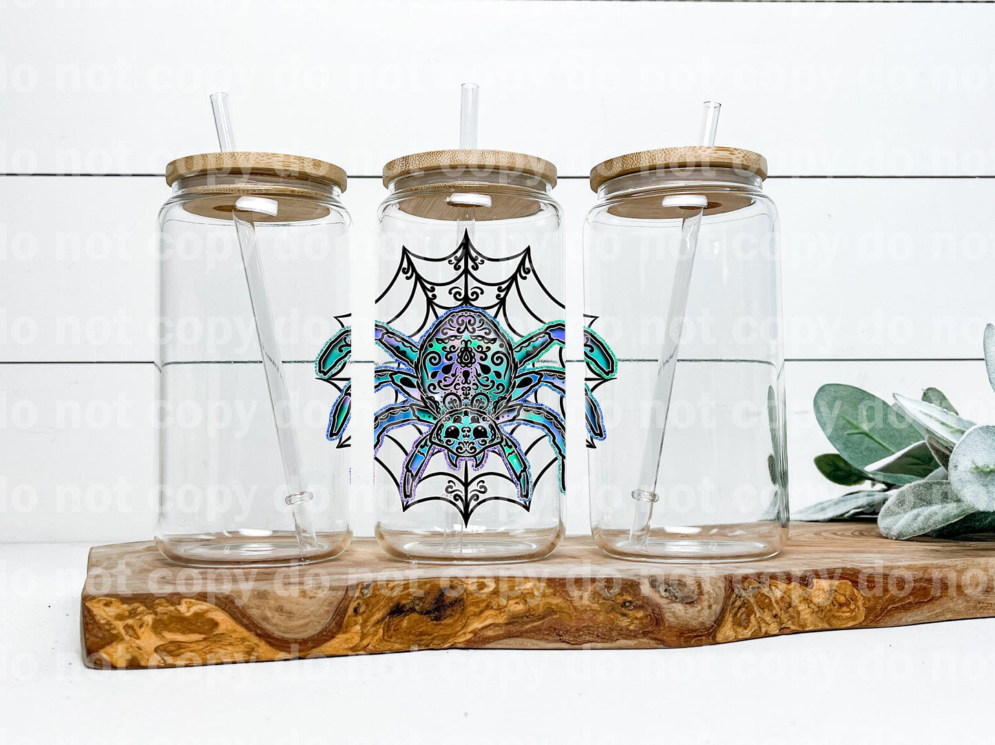 Glittery Spider Decal 3.7 x 3.7