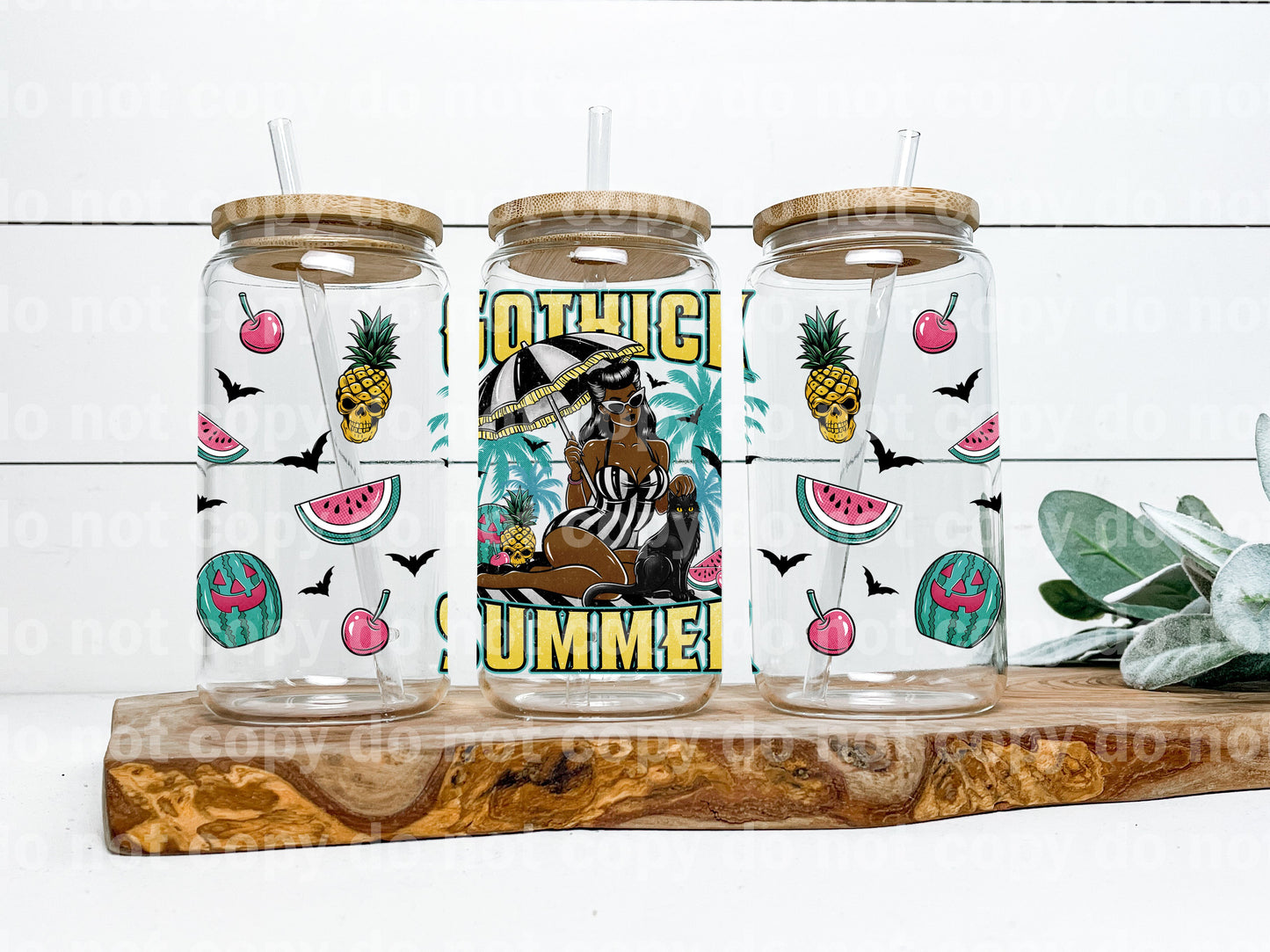 Gothick Summer Dark Skin Tone 16oz Cup Wrap