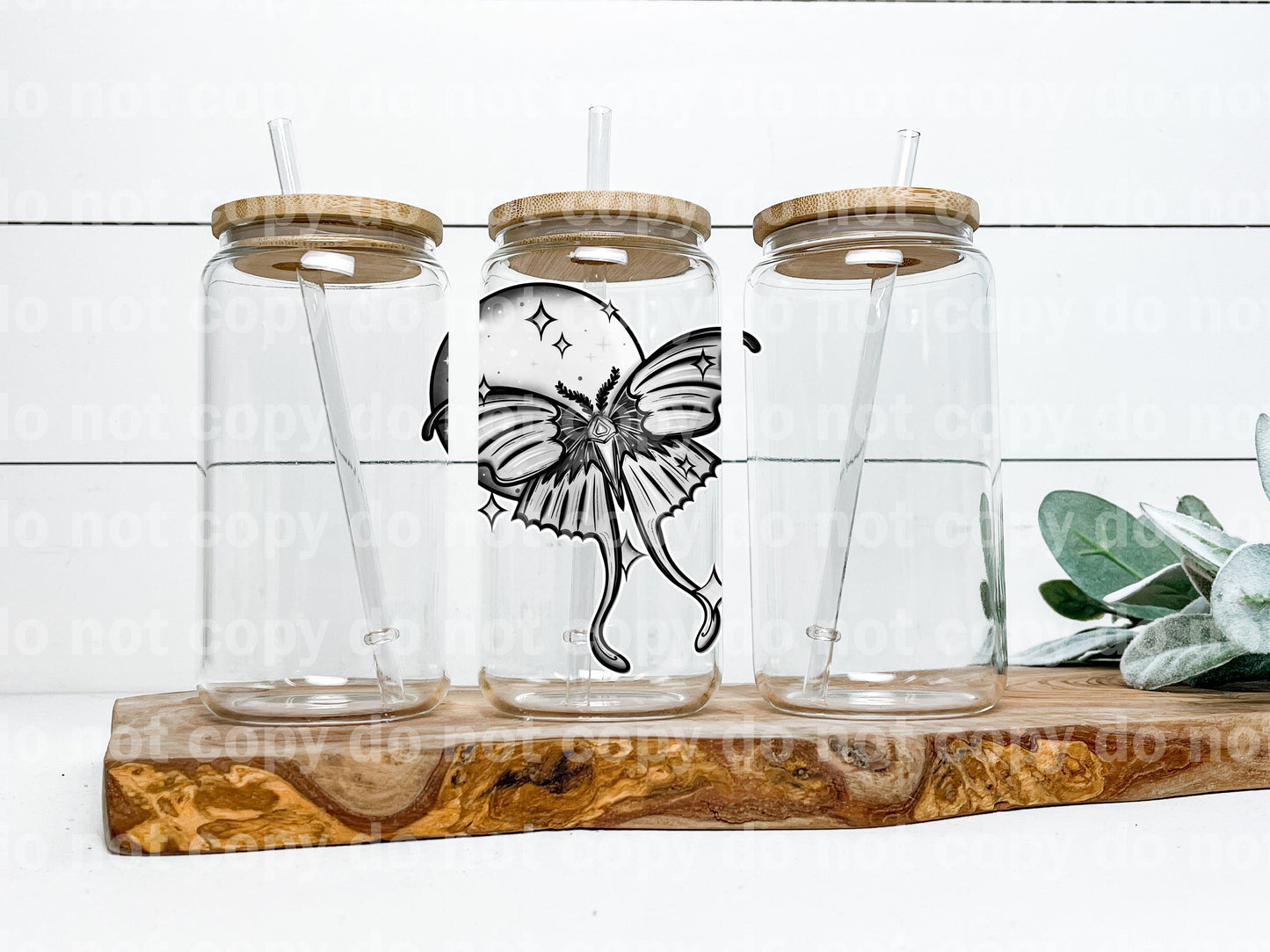 Gray Moth Decal 3.5 x 4