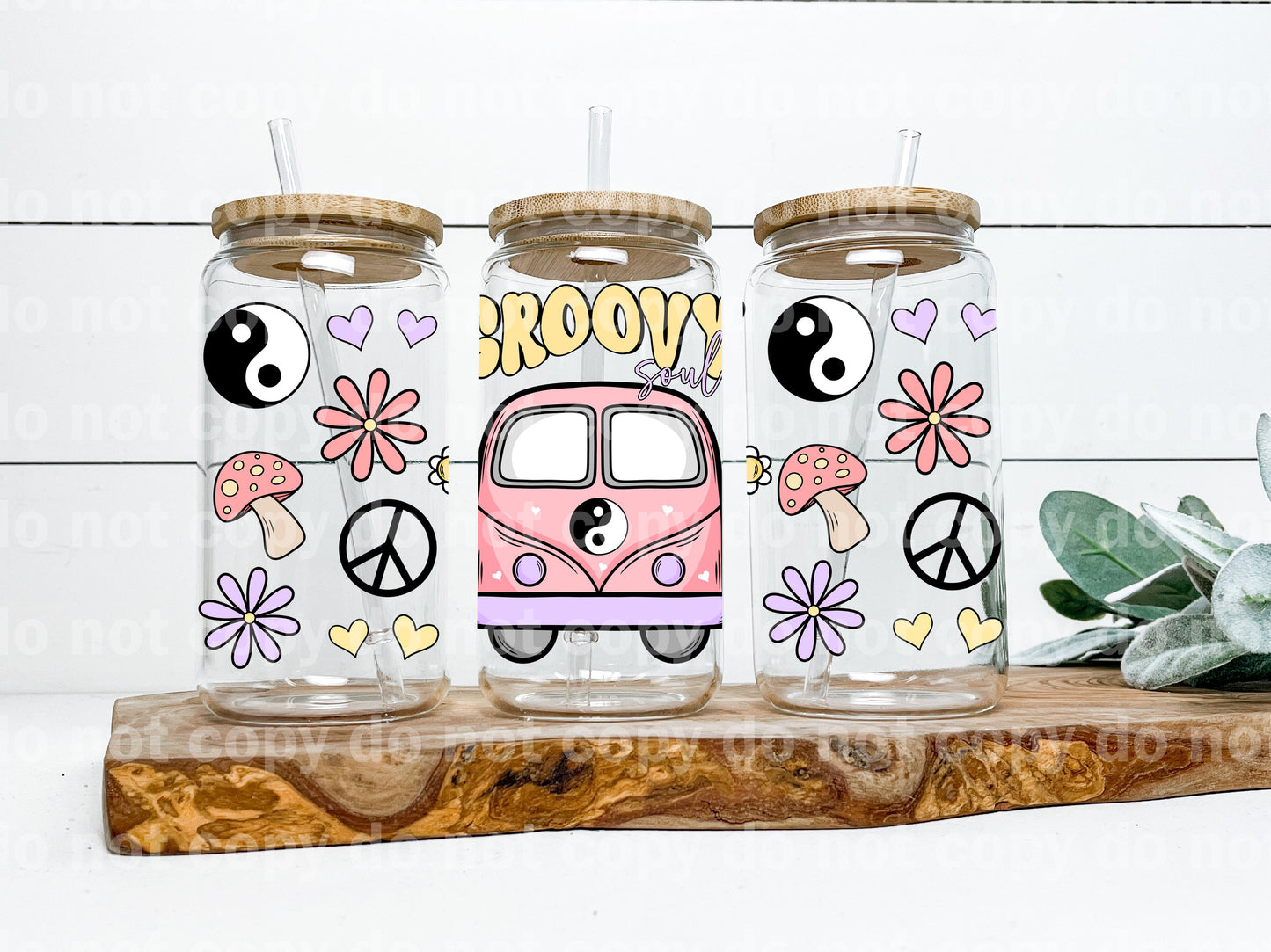 Groovy Soul Yin Yang 16oz Cup Wrap