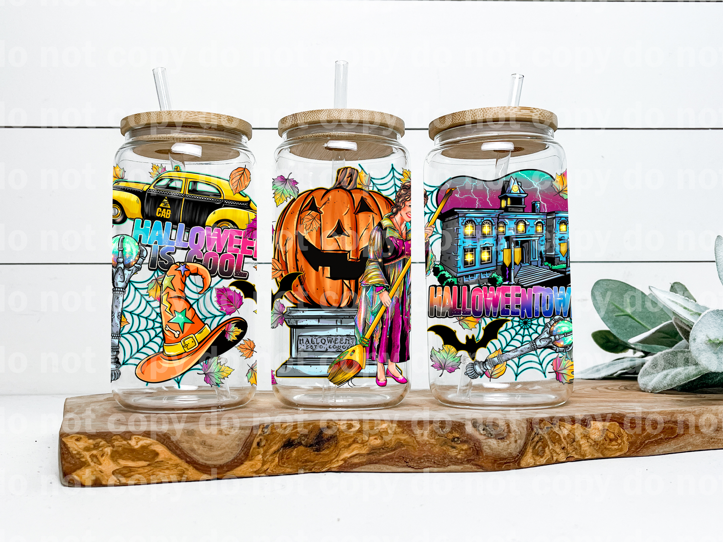 Halloween Town Jack O Skellie 16oz Cup Wrap