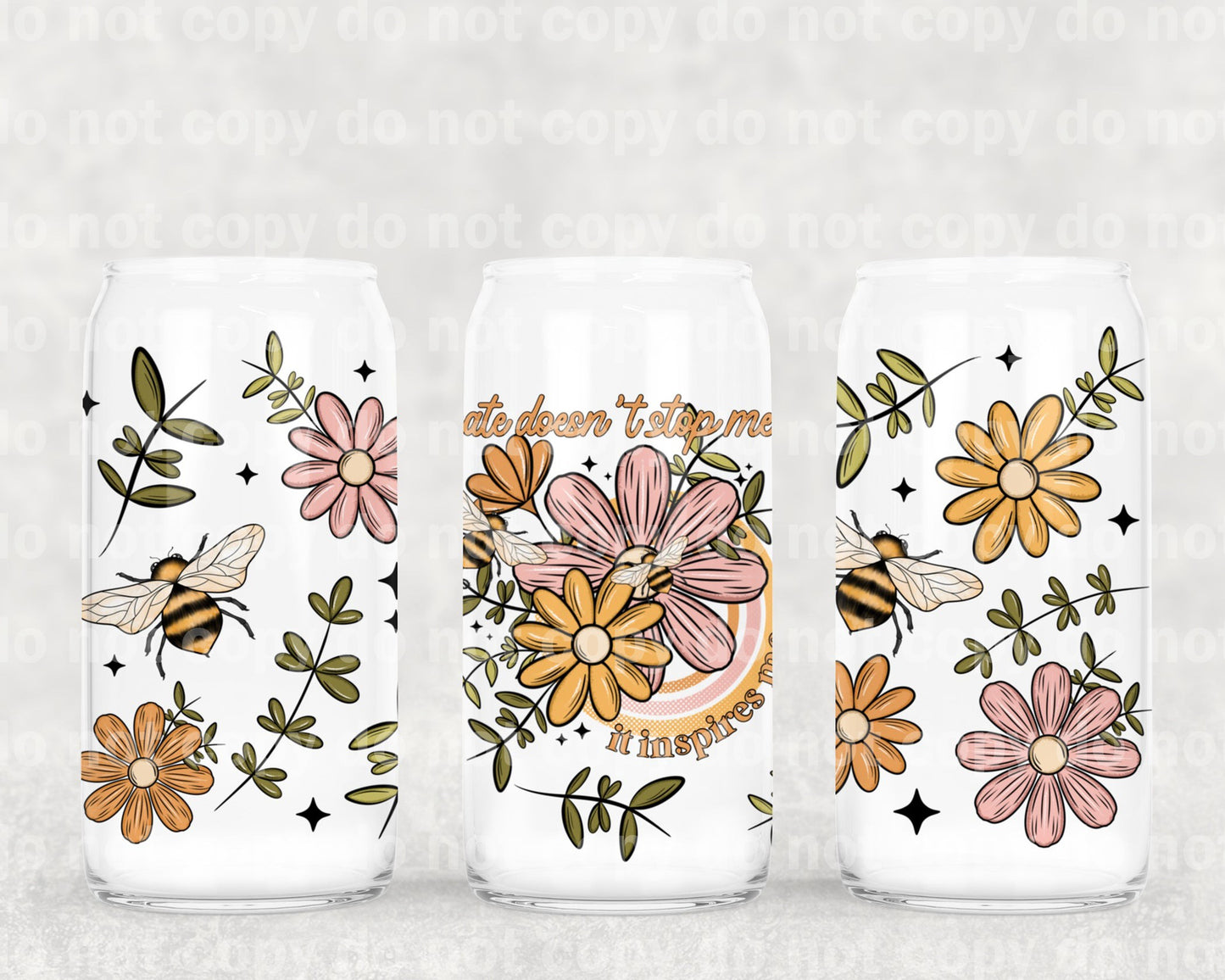 El odio no me detiene, me inspira Envoltura de taza de 16 oz