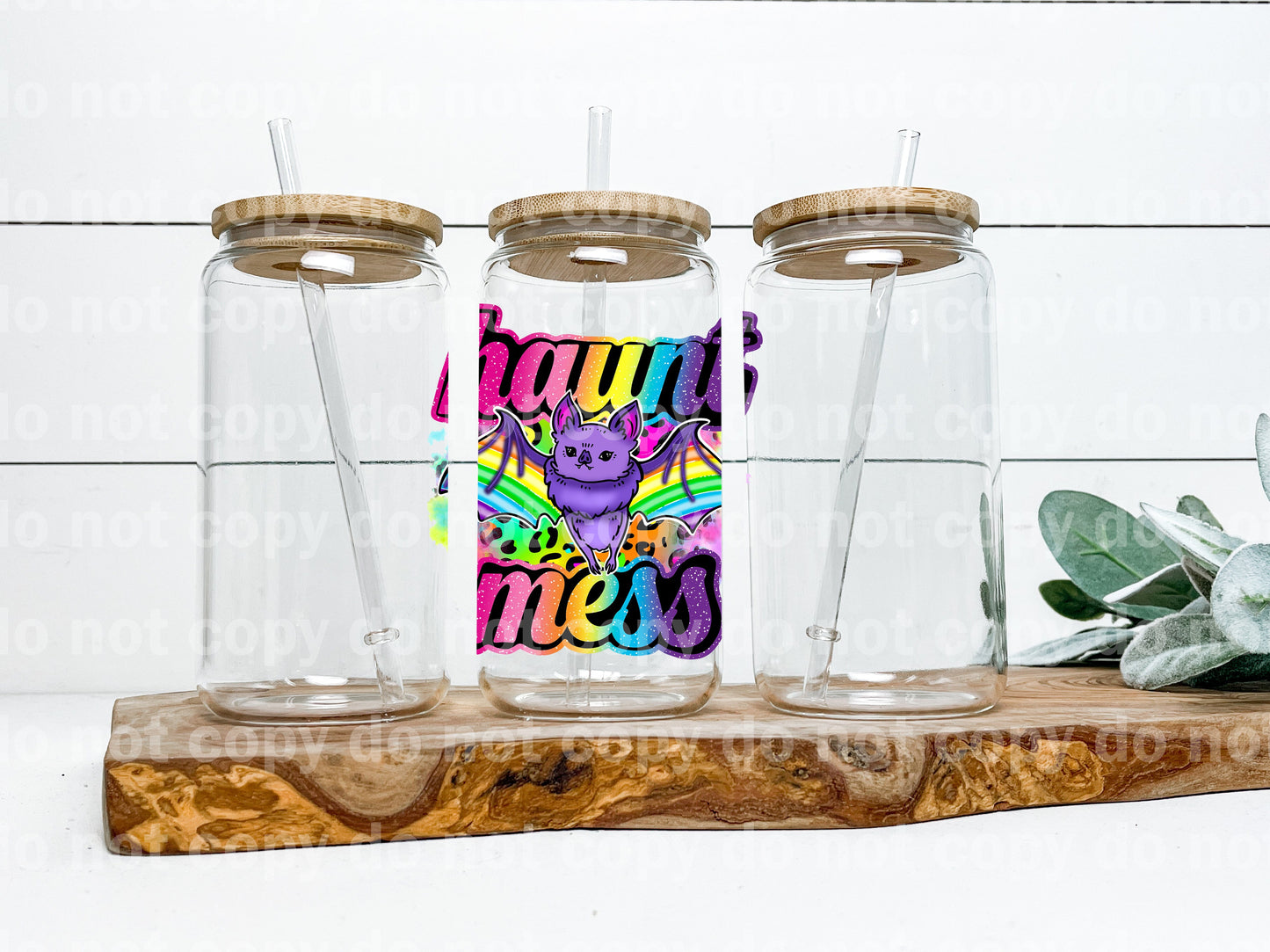 Haunt Mess Bat Decal 3.6 x 3.8